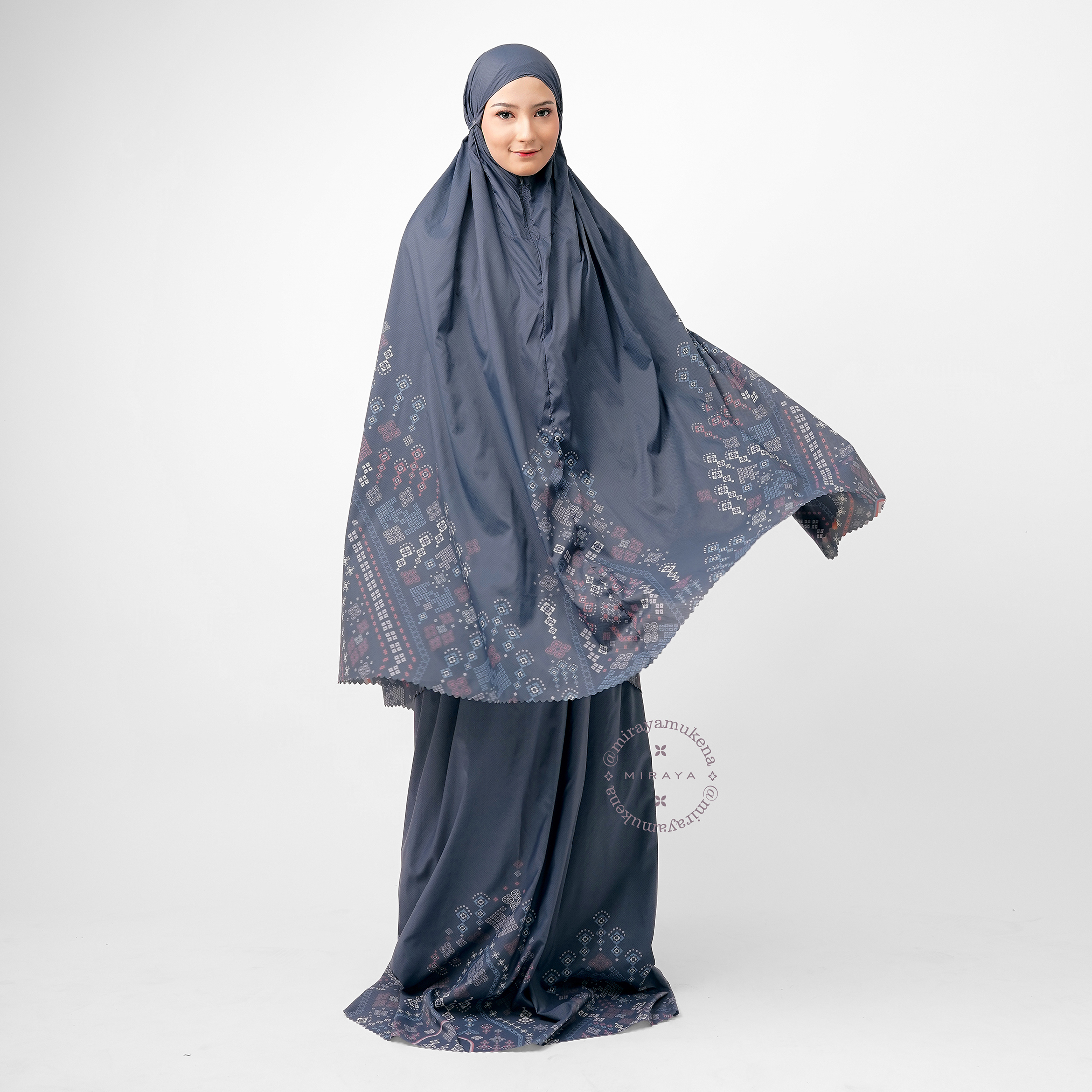 Mukena Compact Miraya Myriad Navy