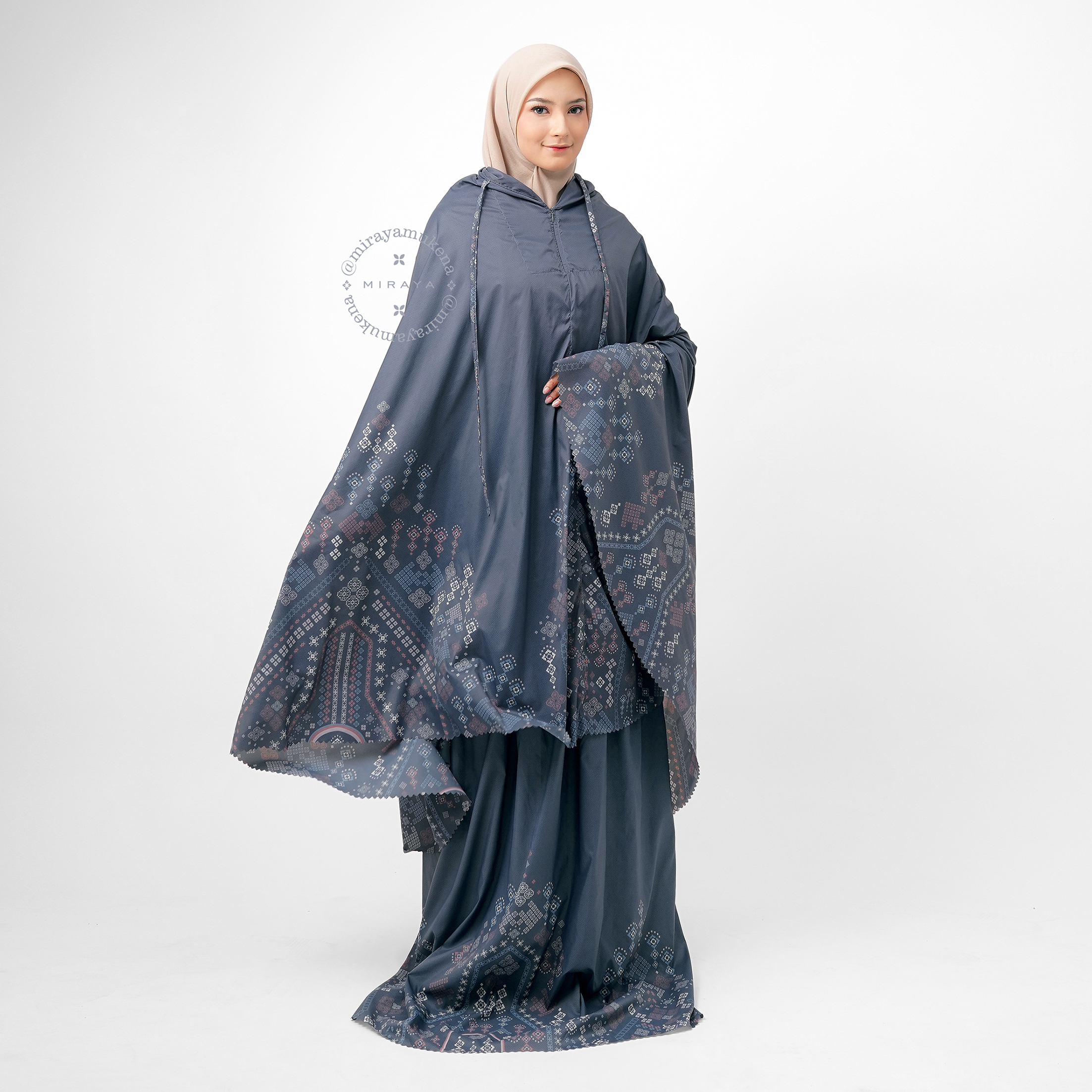 Mukena Compact Miraya Myriad Navy