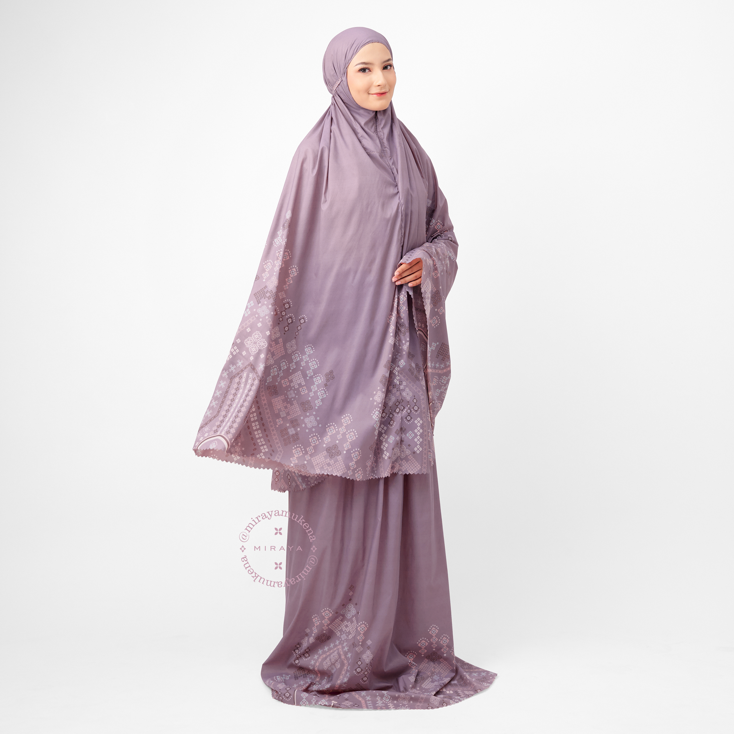 Mukena Compact Miraya Myriad Mauve