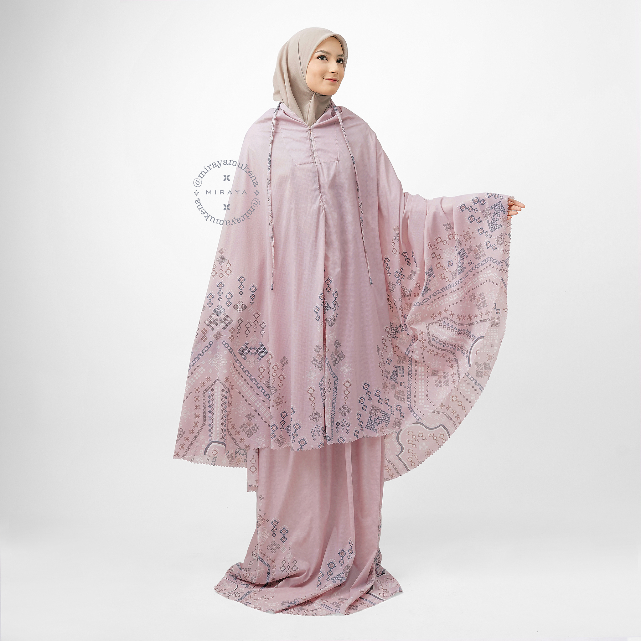 Mukena Compact Miraya Myriad Pink