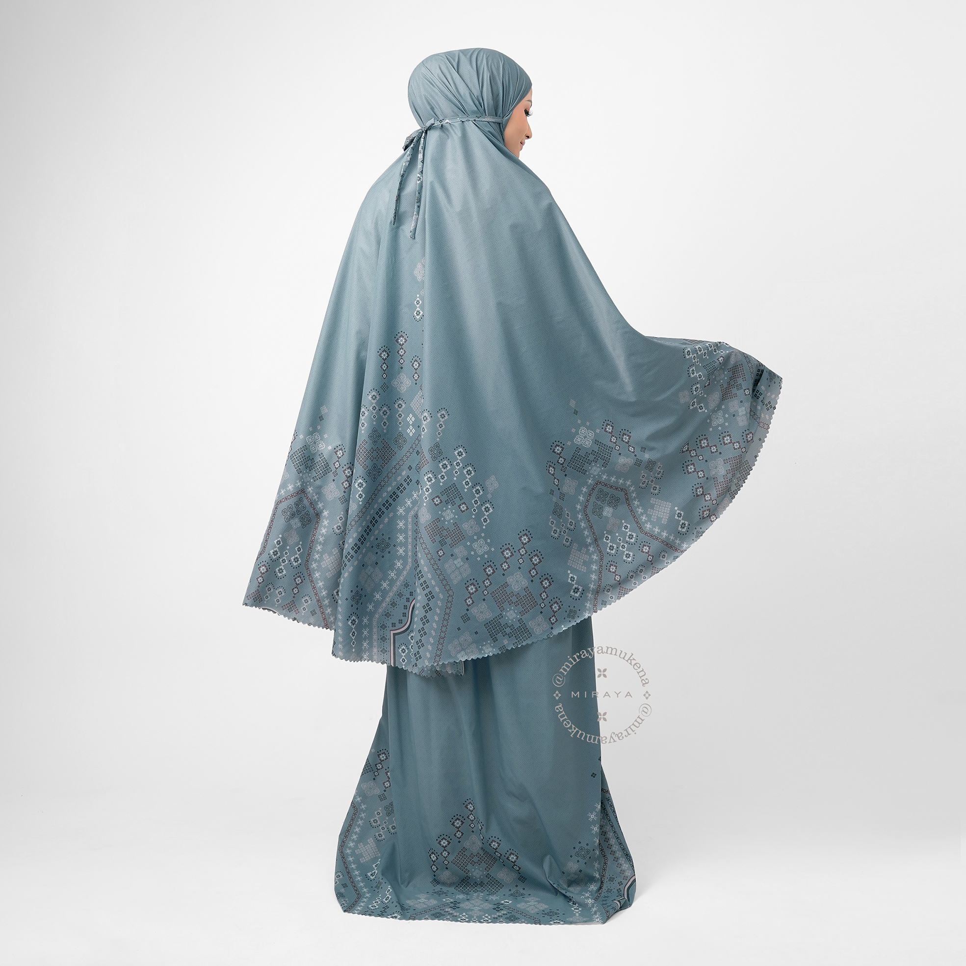 Mukena Compact Miraya Myriad Steel