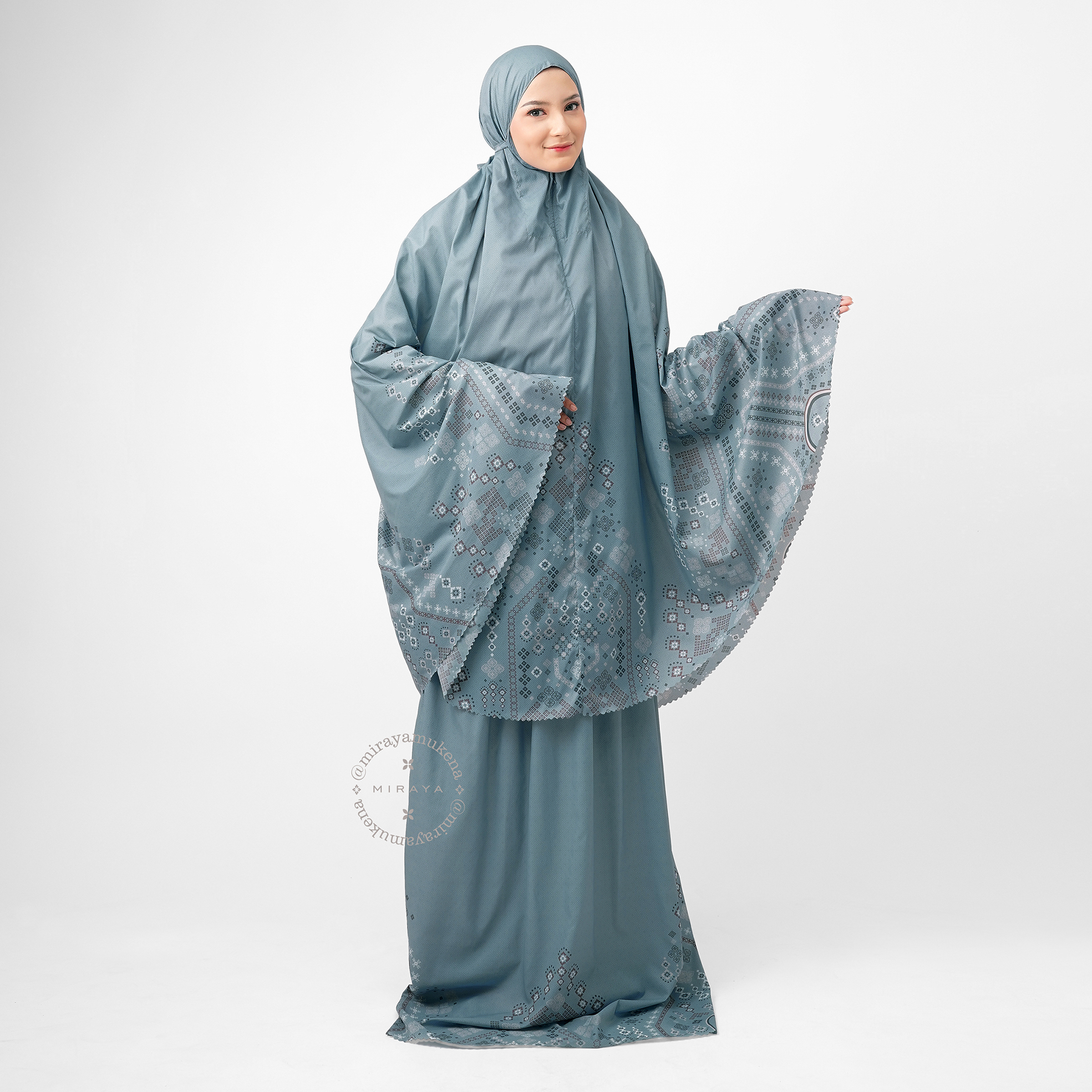 Mukena Compact Miraya Myriad Steel