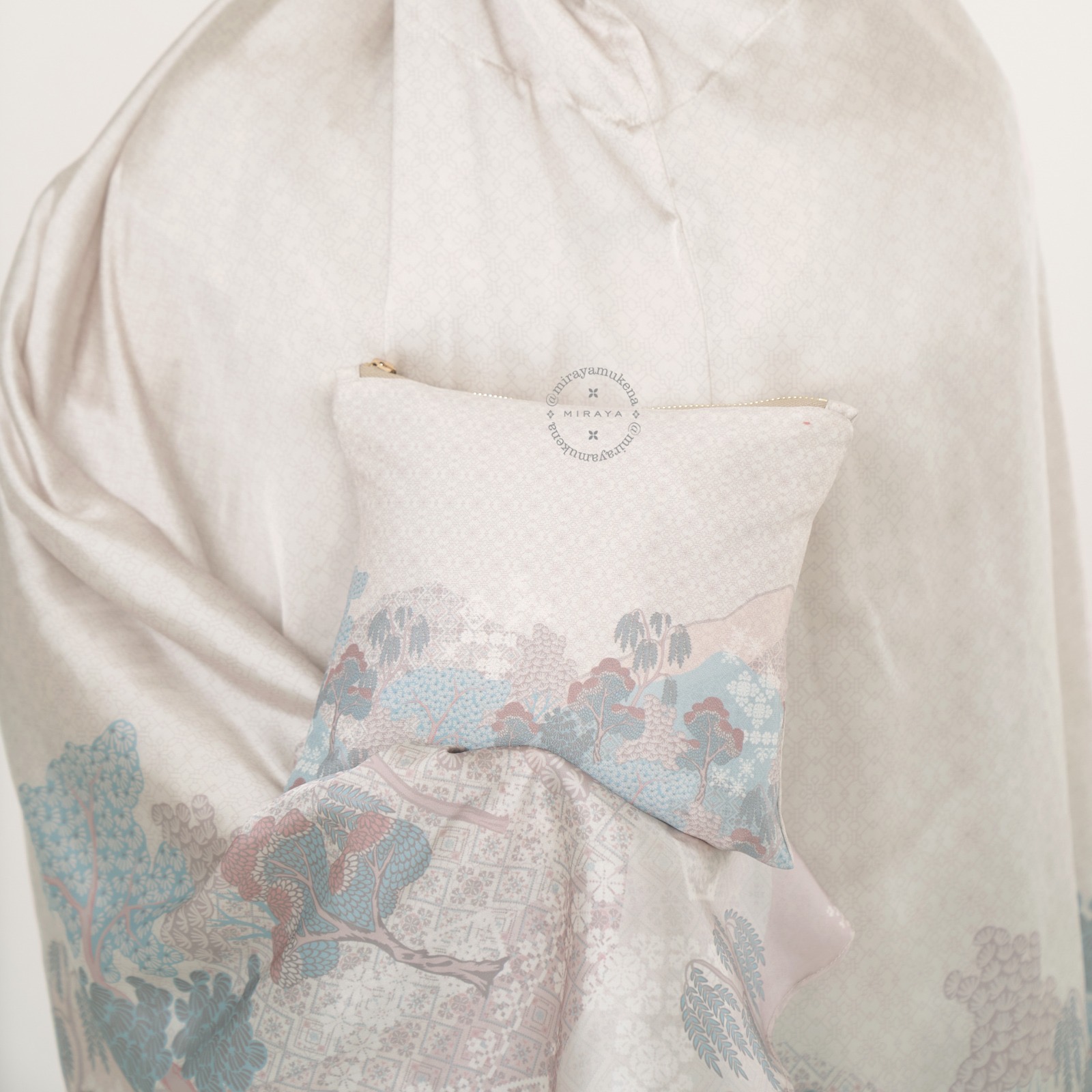 Mukena Travel Printing Miraya Jardin Moon