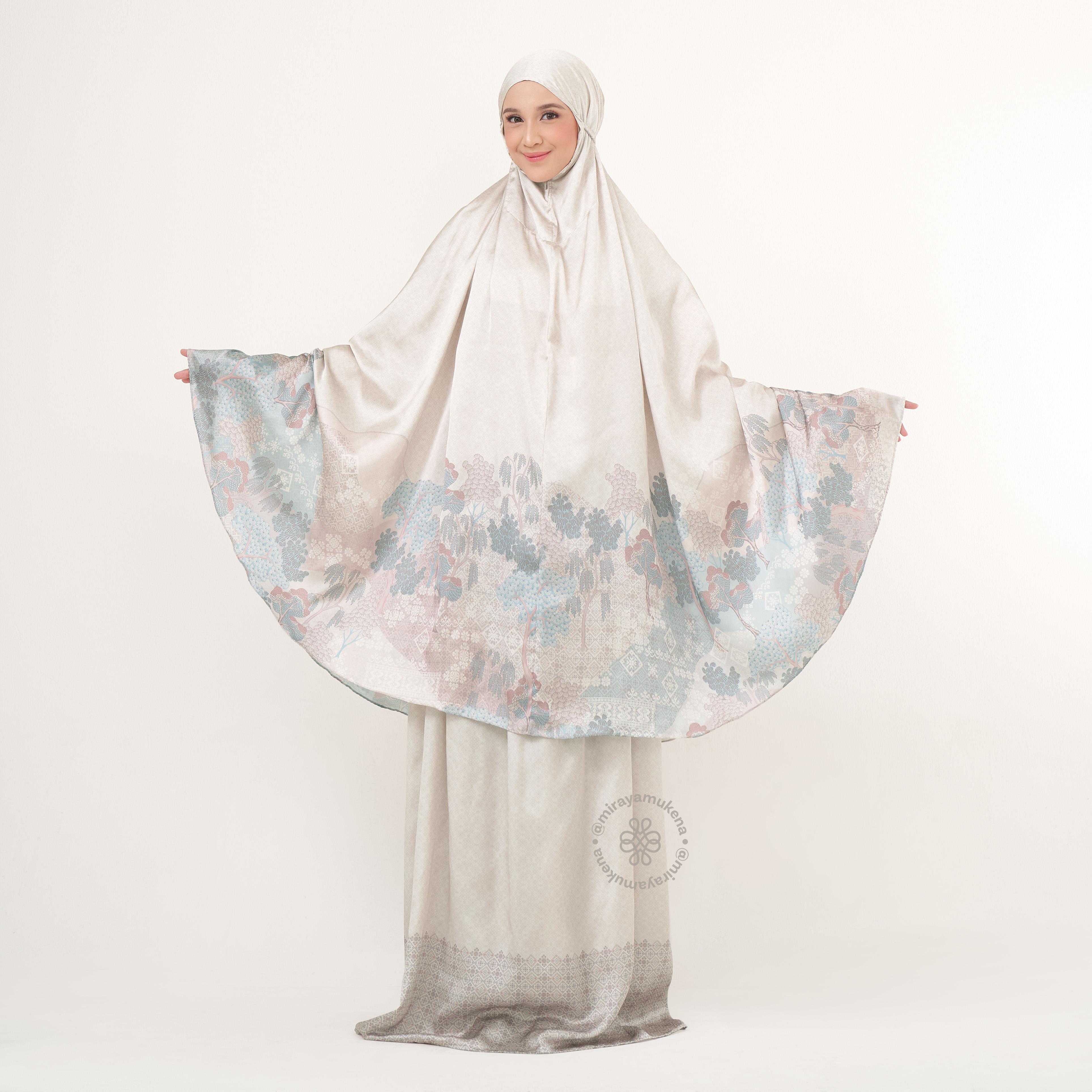 Mukena Travel Printing Miraya Jardin Moon