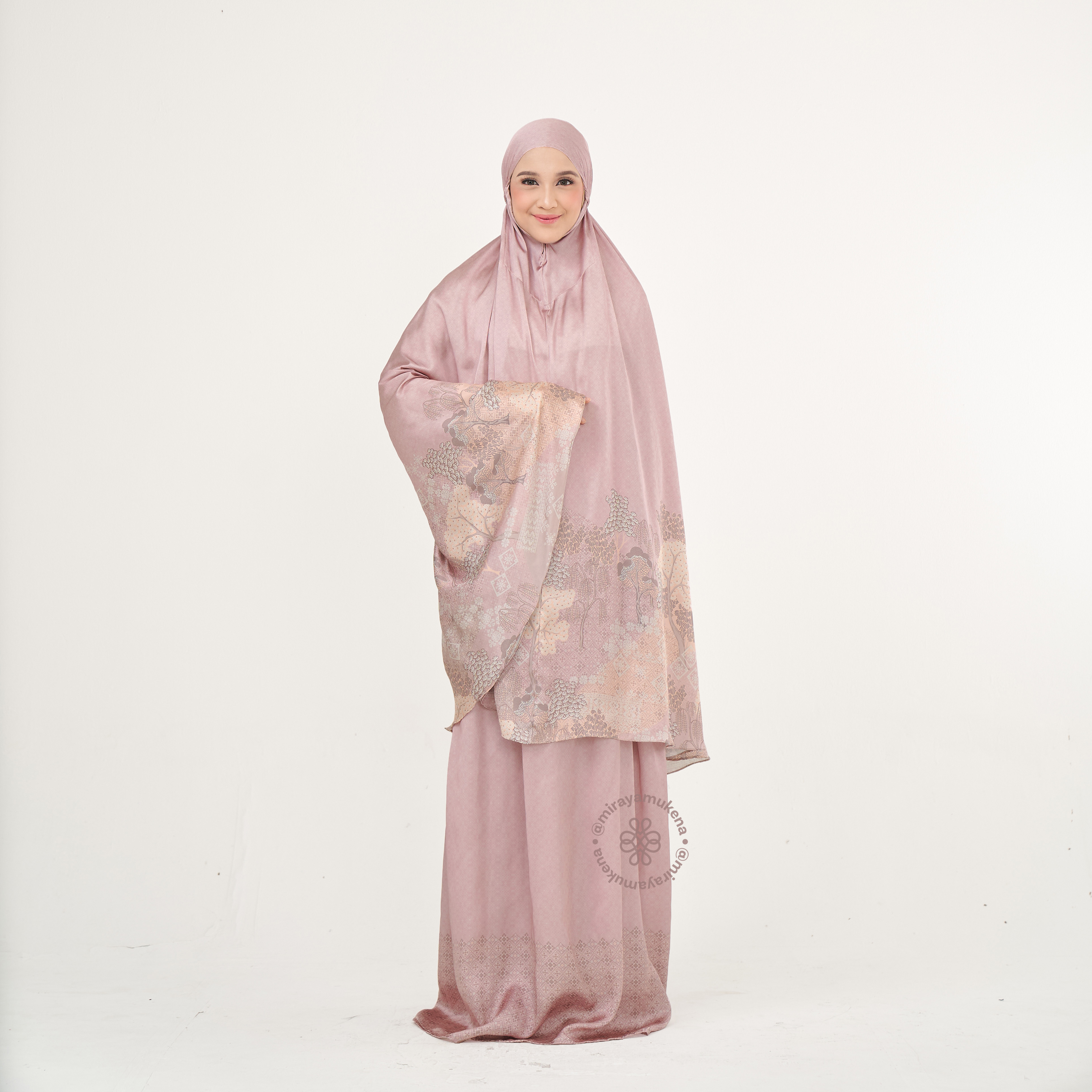 Mukena Travel Printing Miraya Jardin Pink