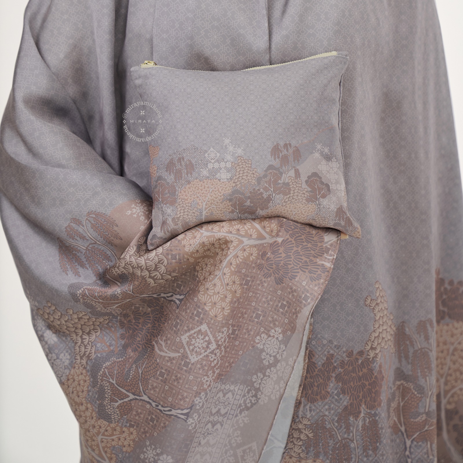 Mukena Travel Printing Miraya Jardin Stone