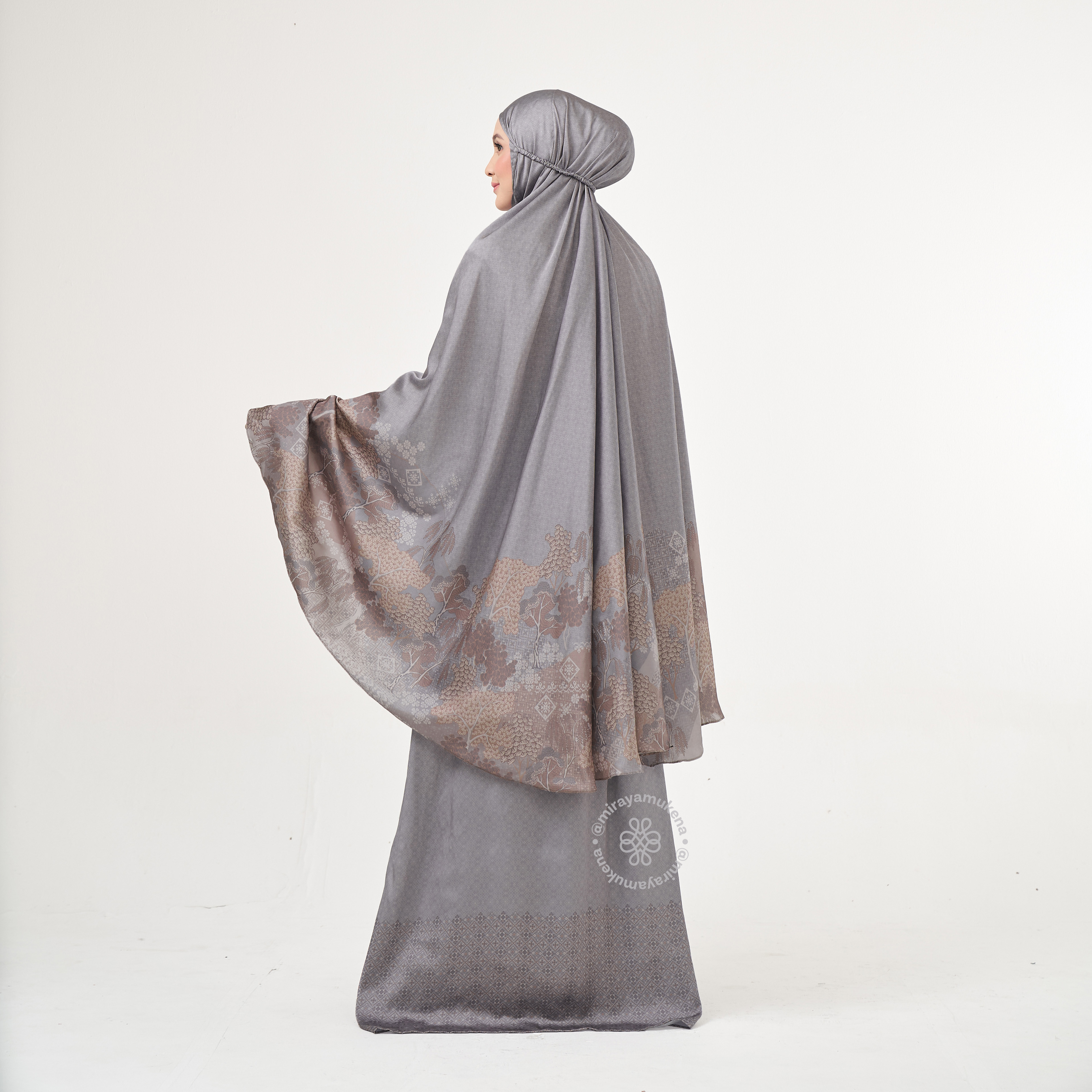 Mukena Travel Printing Miraya Jardin Stone