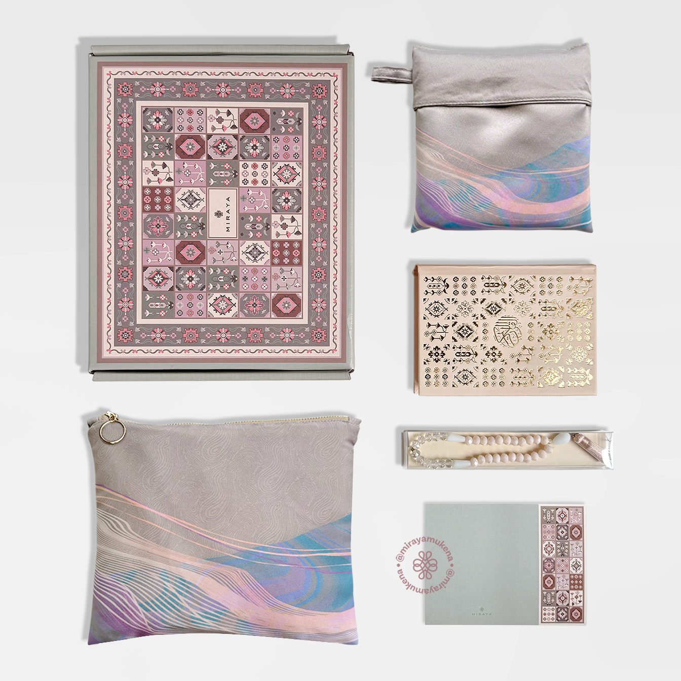 Hampers Set Miraya Flare Pearl Grey