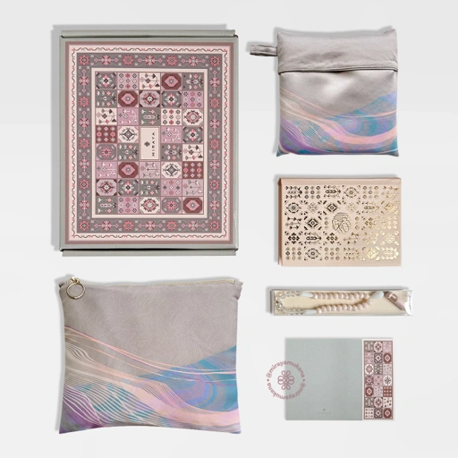 Image of Hampers Set Miraya Flare Pearl Grey