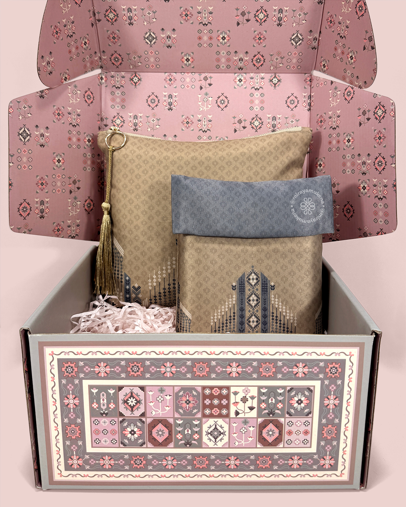 Hampers Mukena Sajadah Miraya Serene Gold