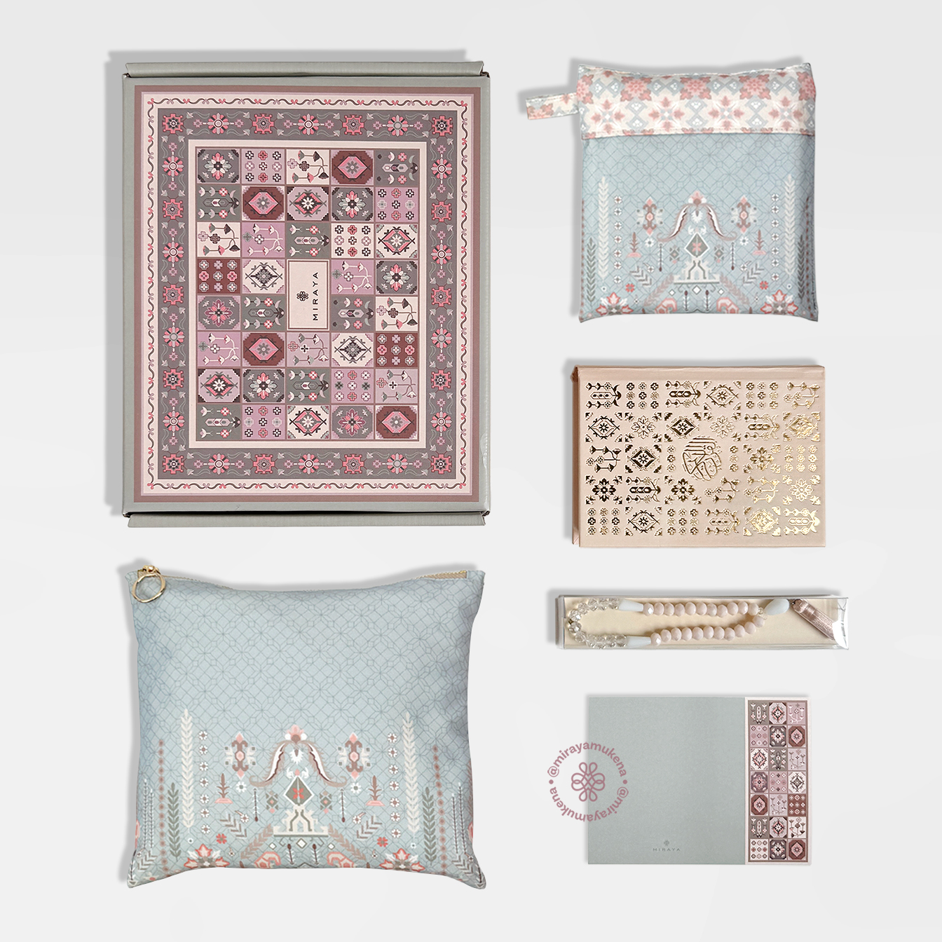 Hampers Set Miraya Folk Light Blue
