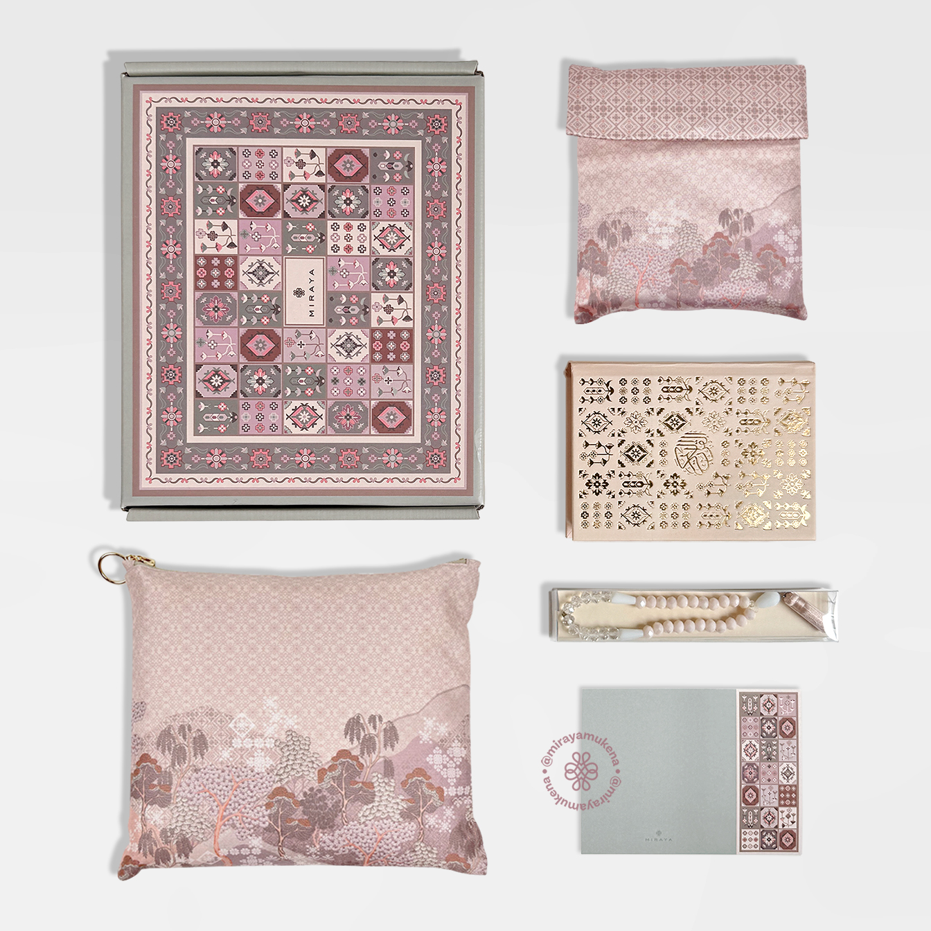 Hampers Set Miraya Jardin Peach