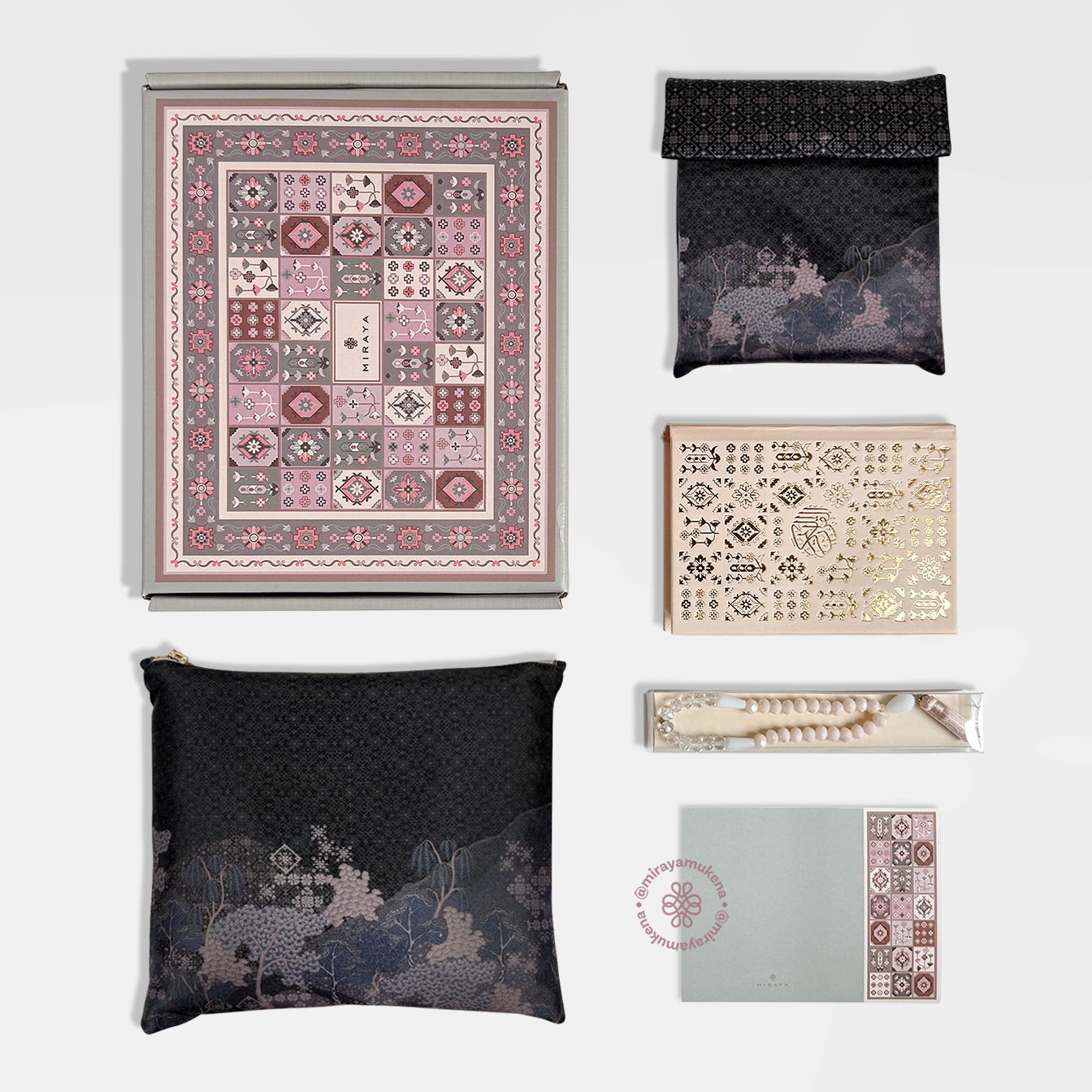 Hampers Set Miraya Jardin Black