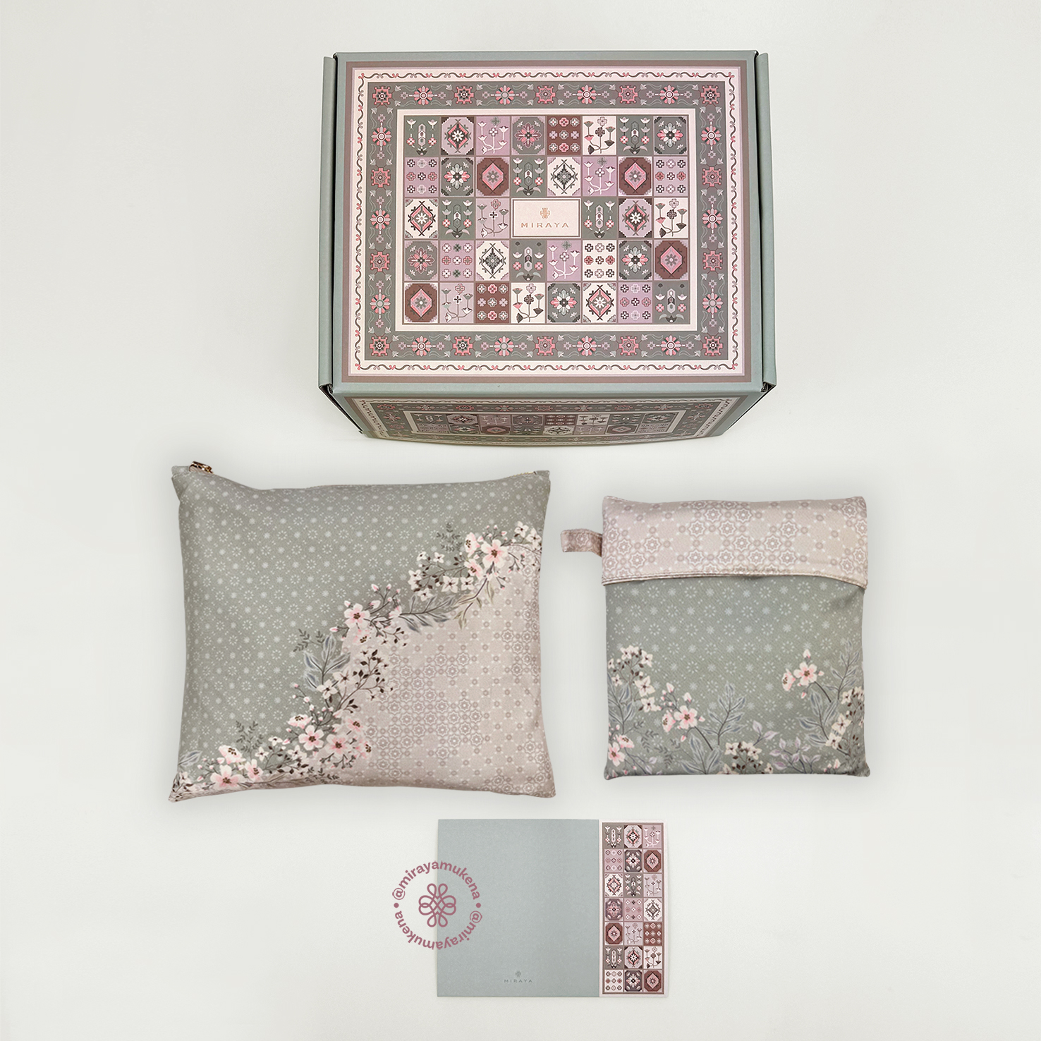 Hampers Mukena Sajadah Miraya Wisteria Moss