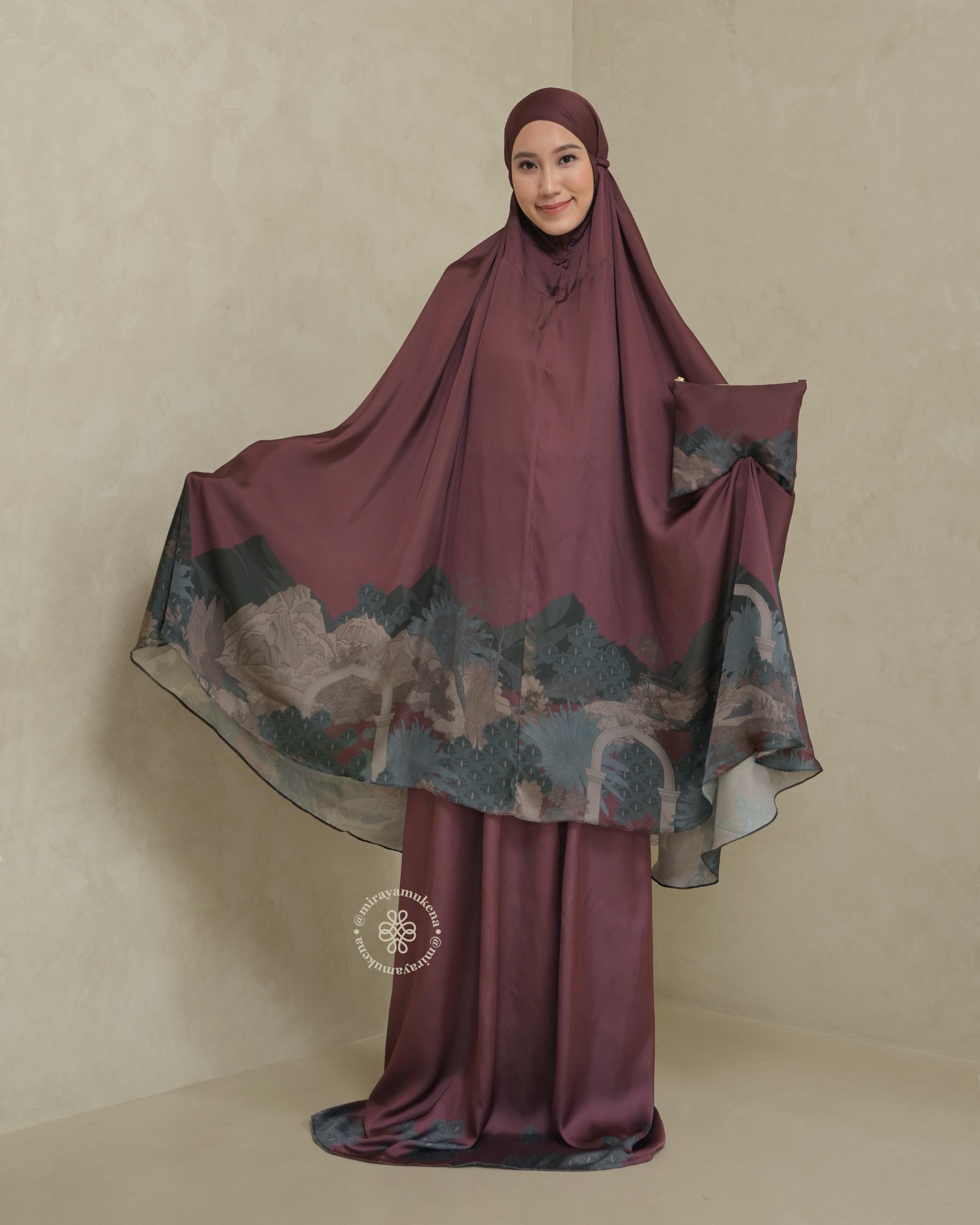 Mukena Travel Printing Miraya Le Marais Bordeaux