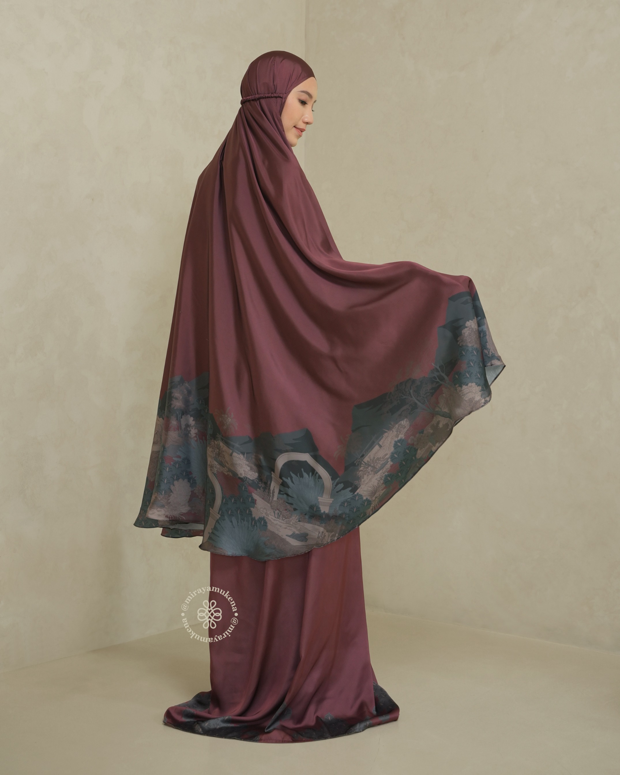 Mukena Travel Printing Miraya Le Marais Bordeaux