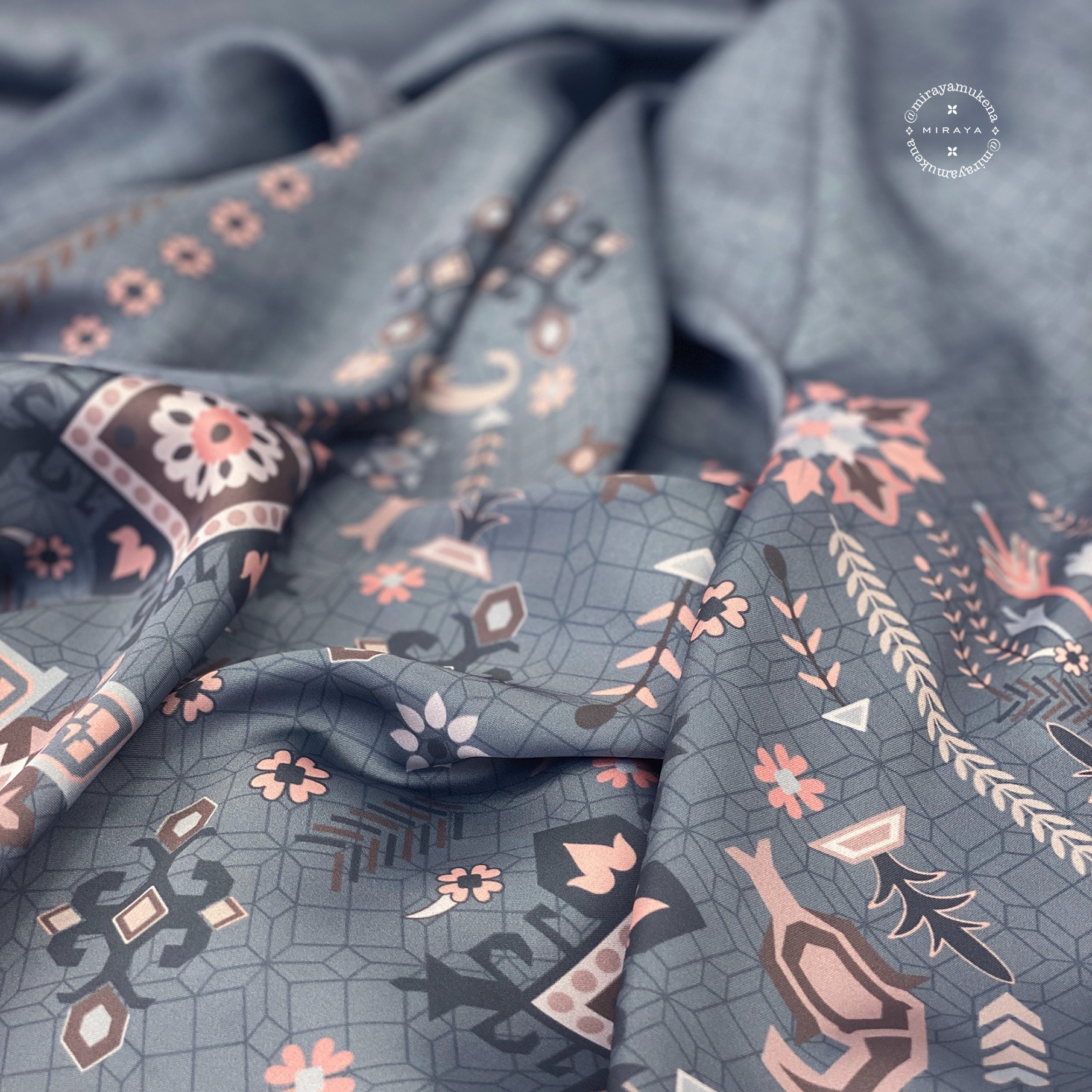 Hampers Mukena Sajadah Miraya Folk Denim