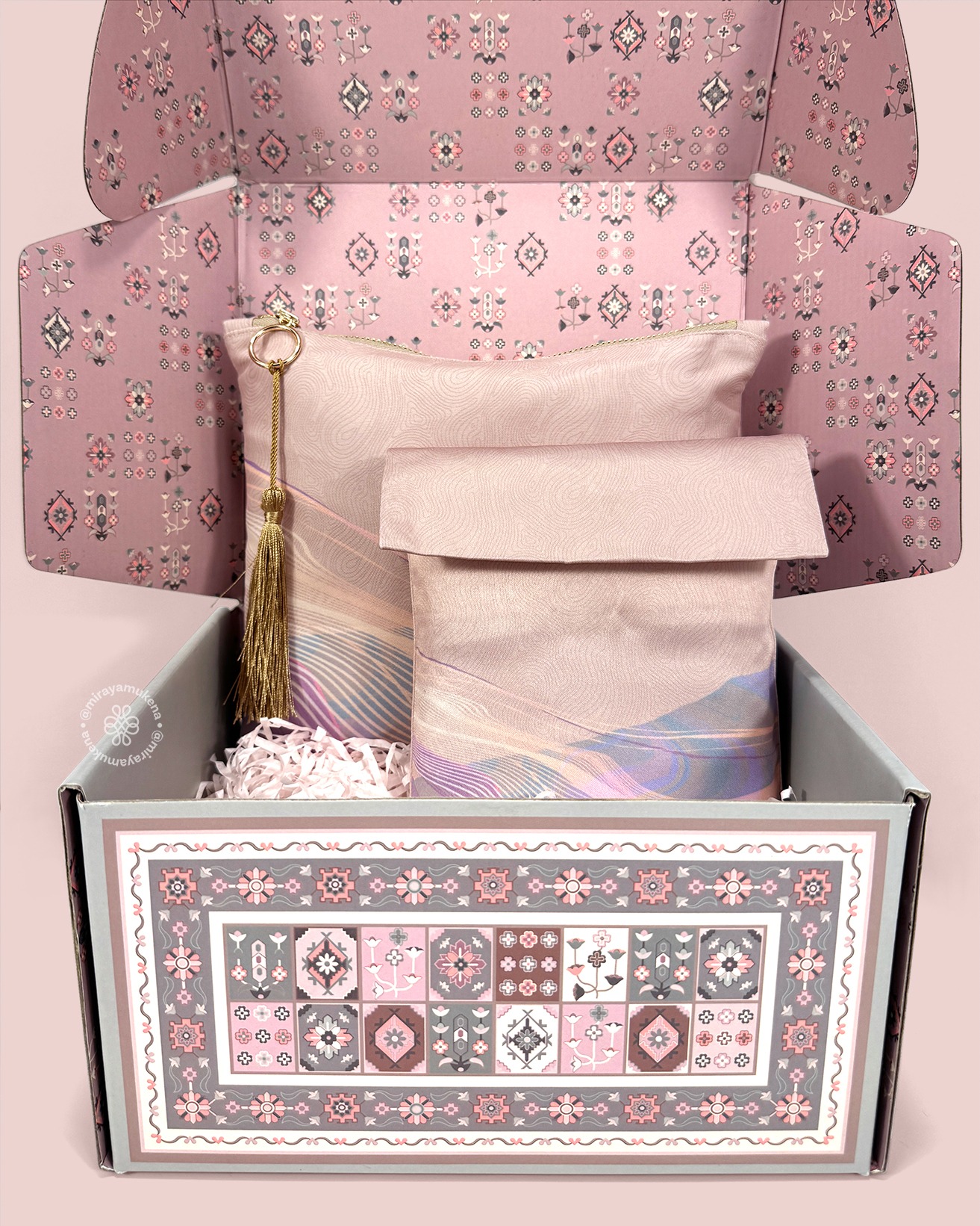 Hampers Mukena Sajadah Miraya Flare Pomelo