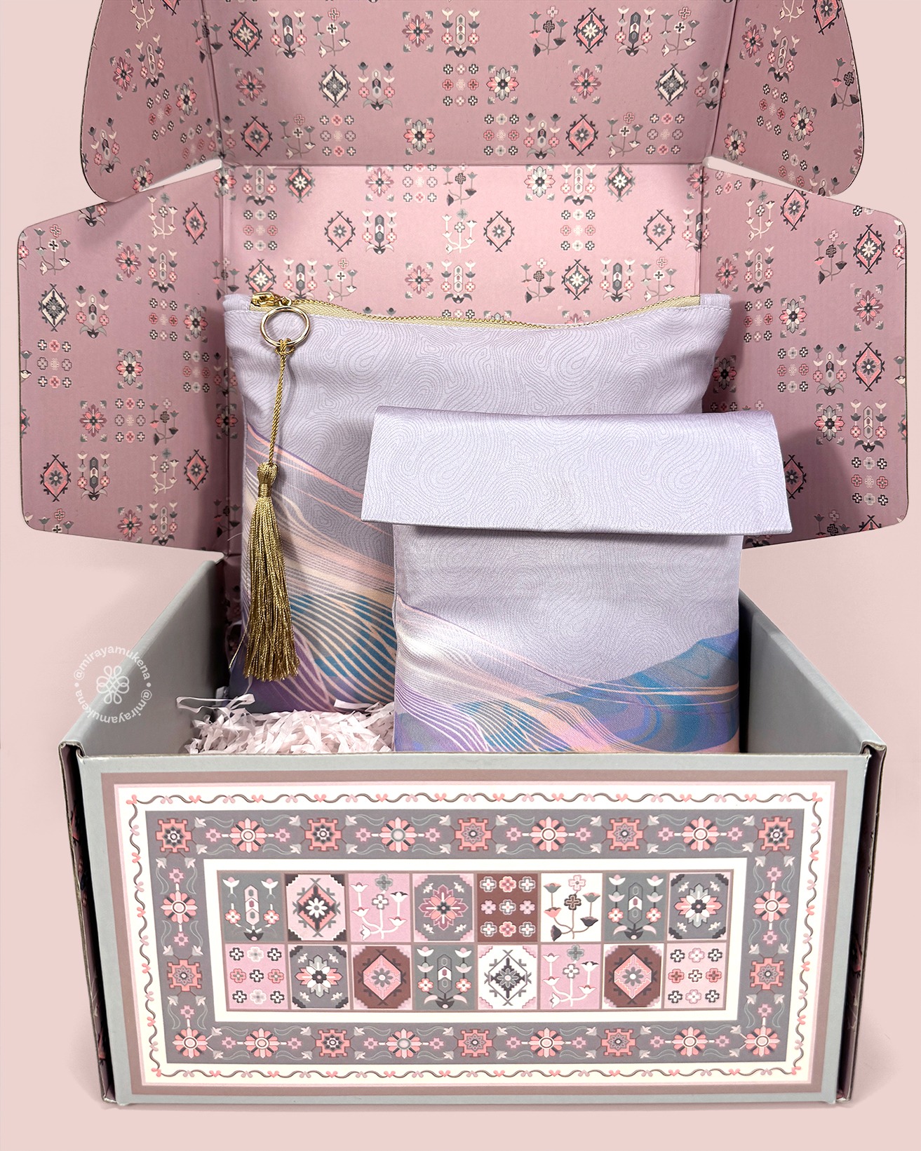Hampers Mukena Sajadah Miraya Flare Sweetpea
