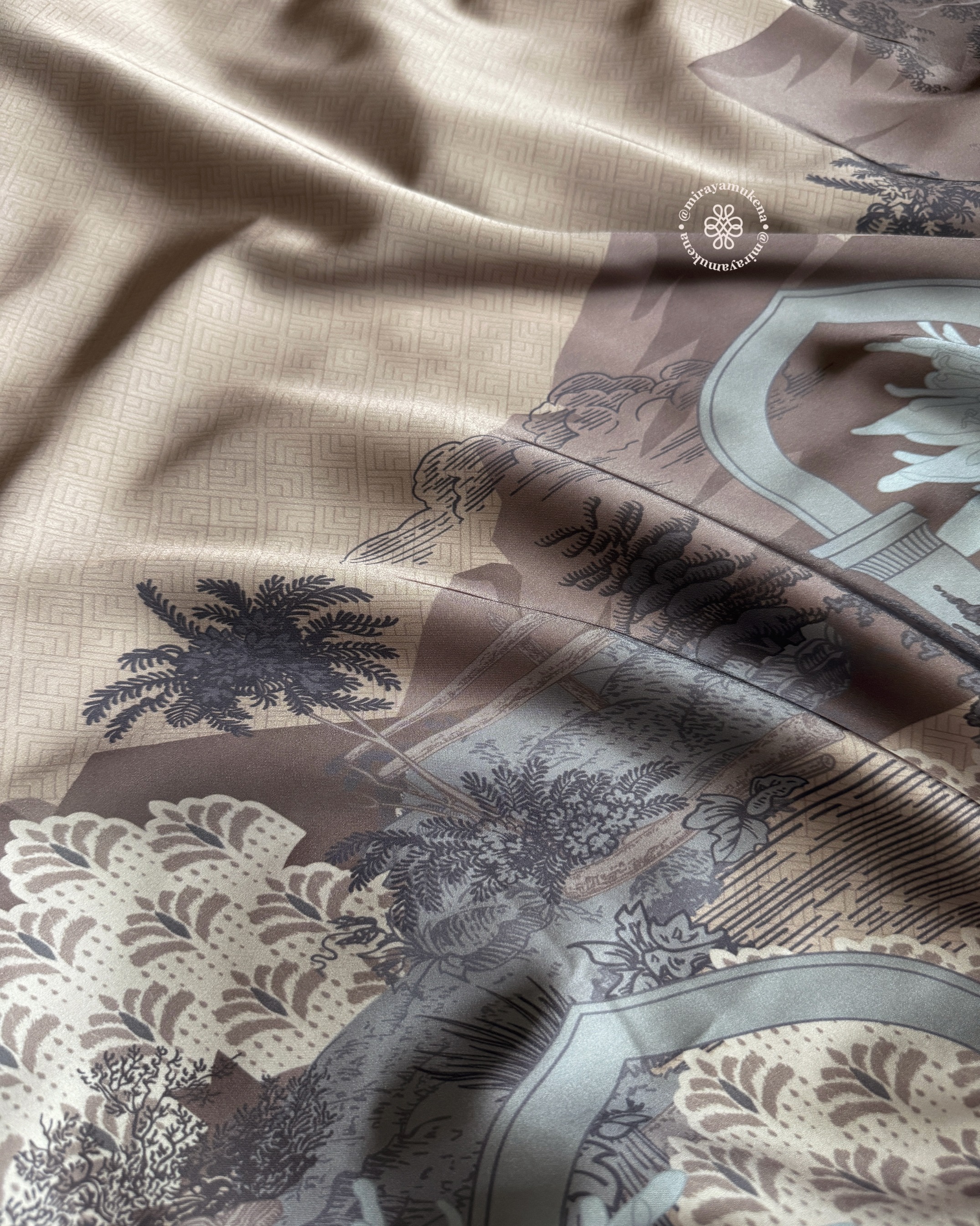 Mukena Travel Printing Miraya Le Marais Gold