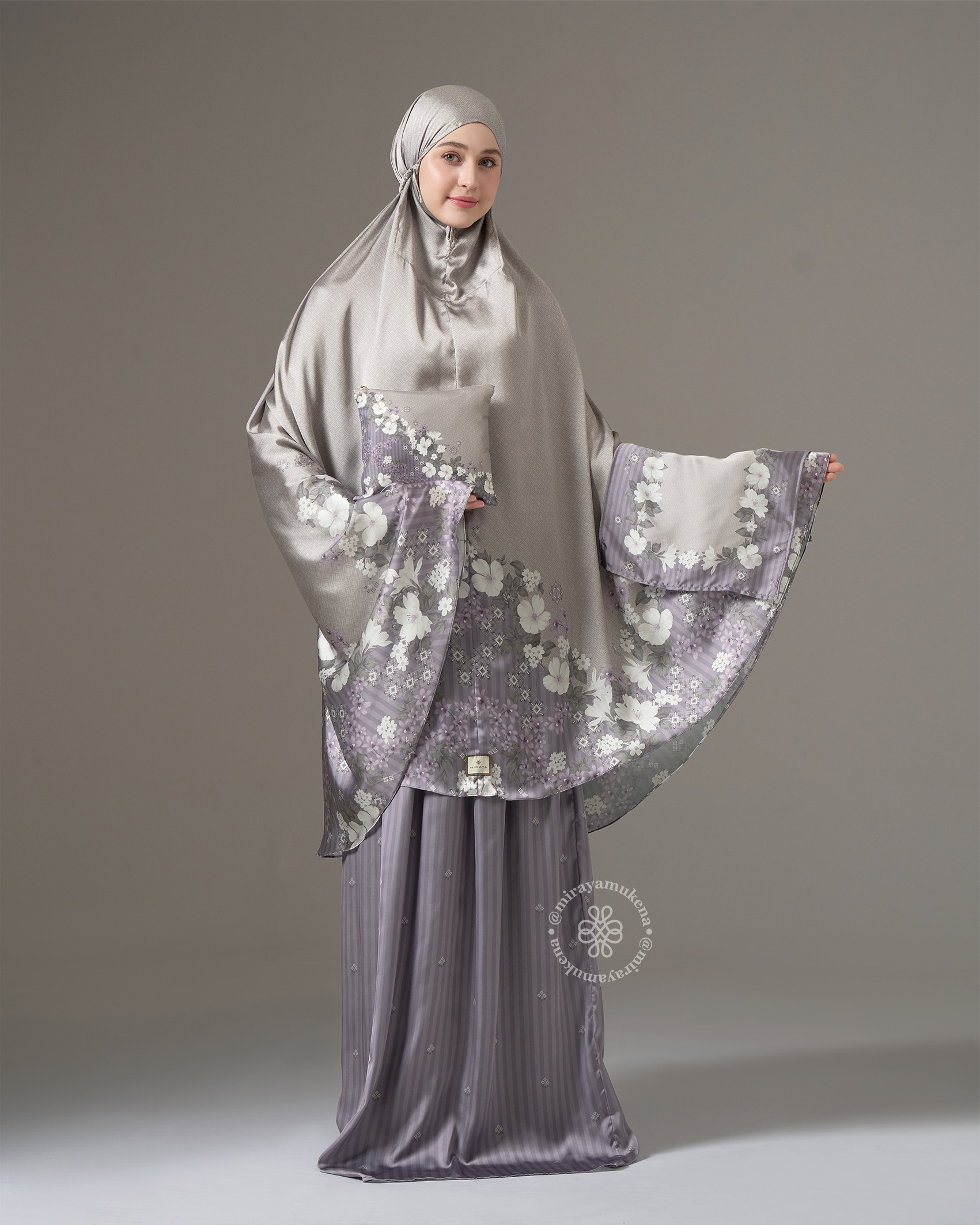 Mukena Travel Printing Miraya Lushmere Mist