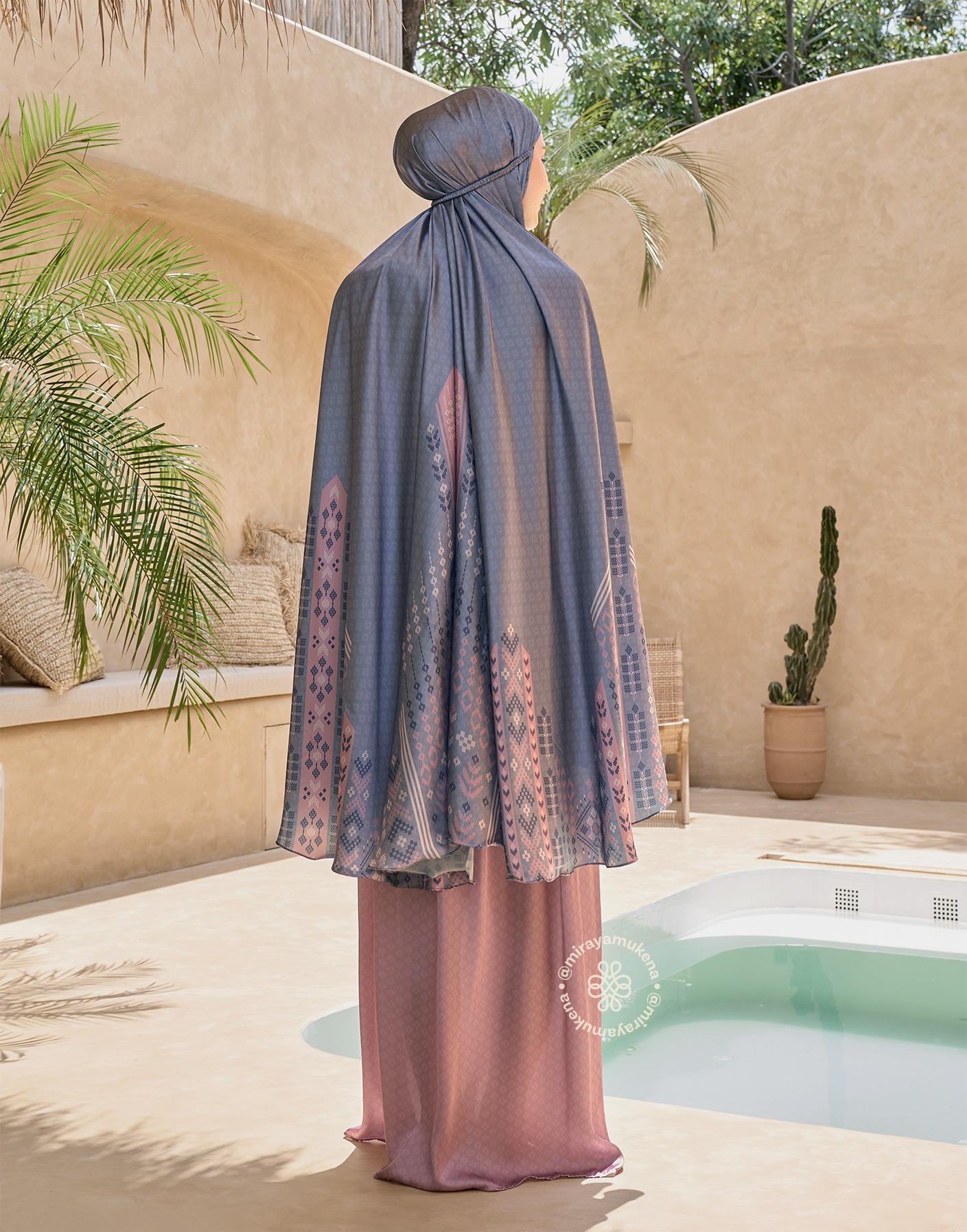 Mukena Travel Printing Miraya Serene Marine