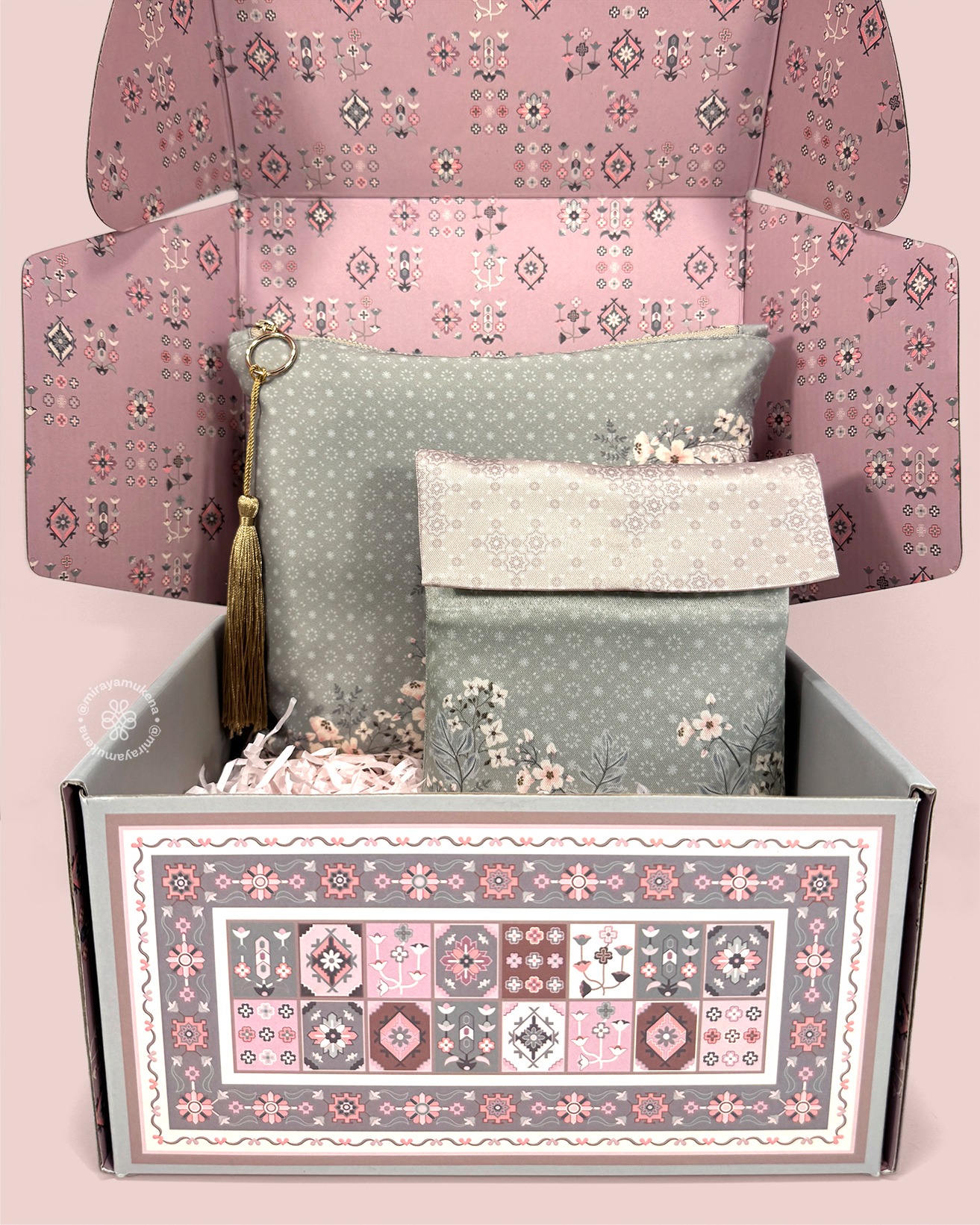 Hampers Mukena Sajadah Miraya Wisteria Moss