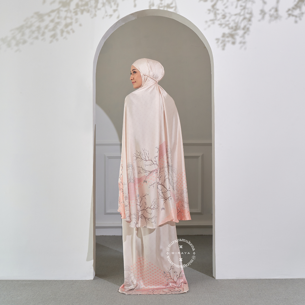 Mukena Travel Printing Miraya The Hills Off White