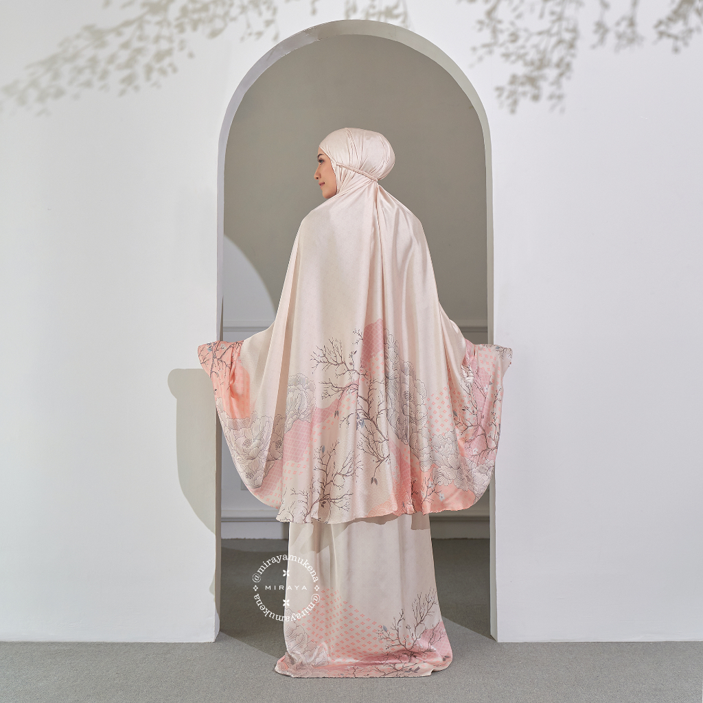 Mukena Travel Printing Miraya The Hills Off White