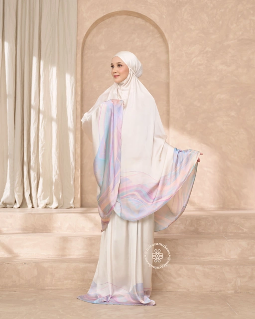 Image of Mukena Travel Printing Miraya Flare Starlight