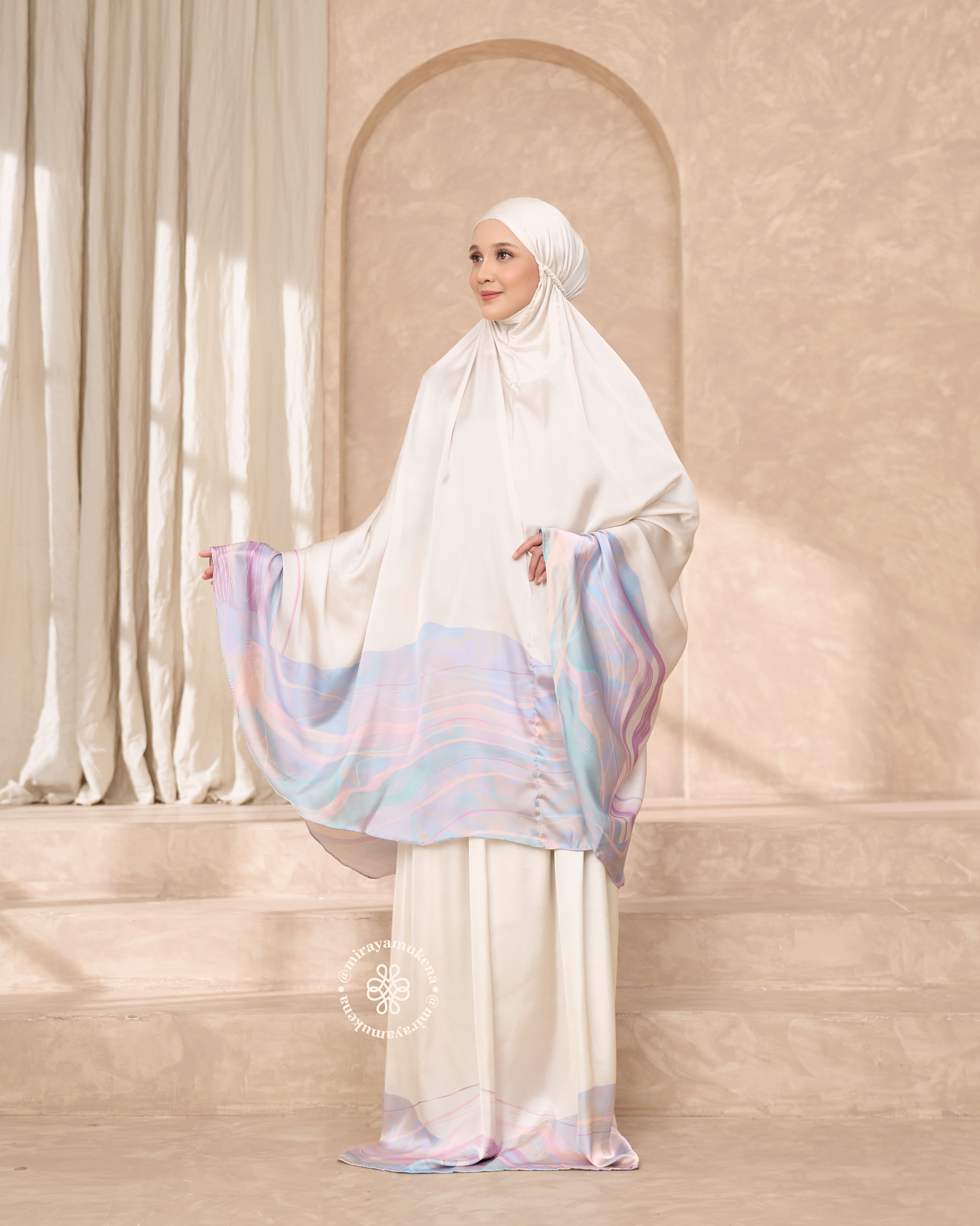 Mukena Travel Printing Miraya Flare Starlight