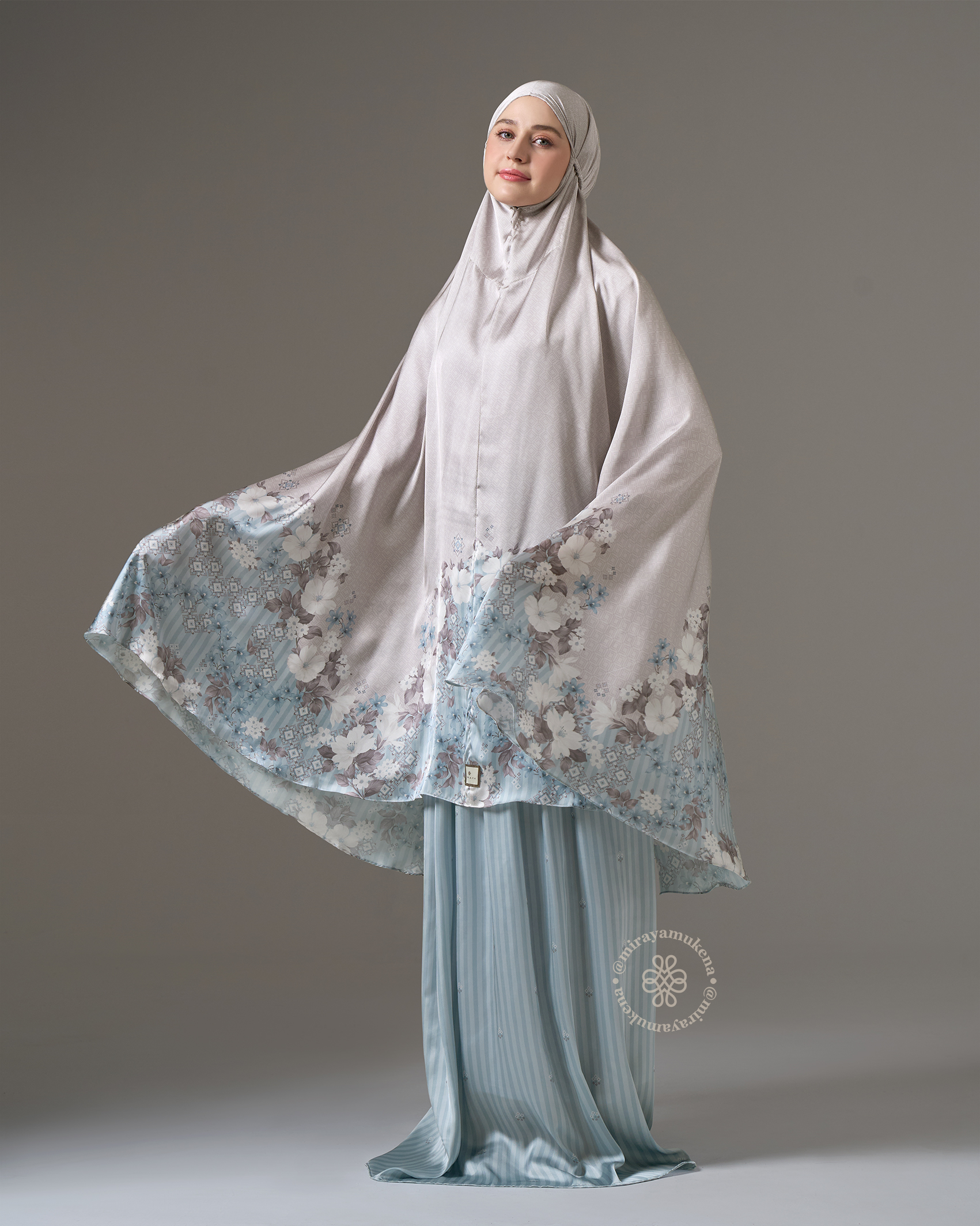 Mukena Travel Printing Miraya Lushmere Oat