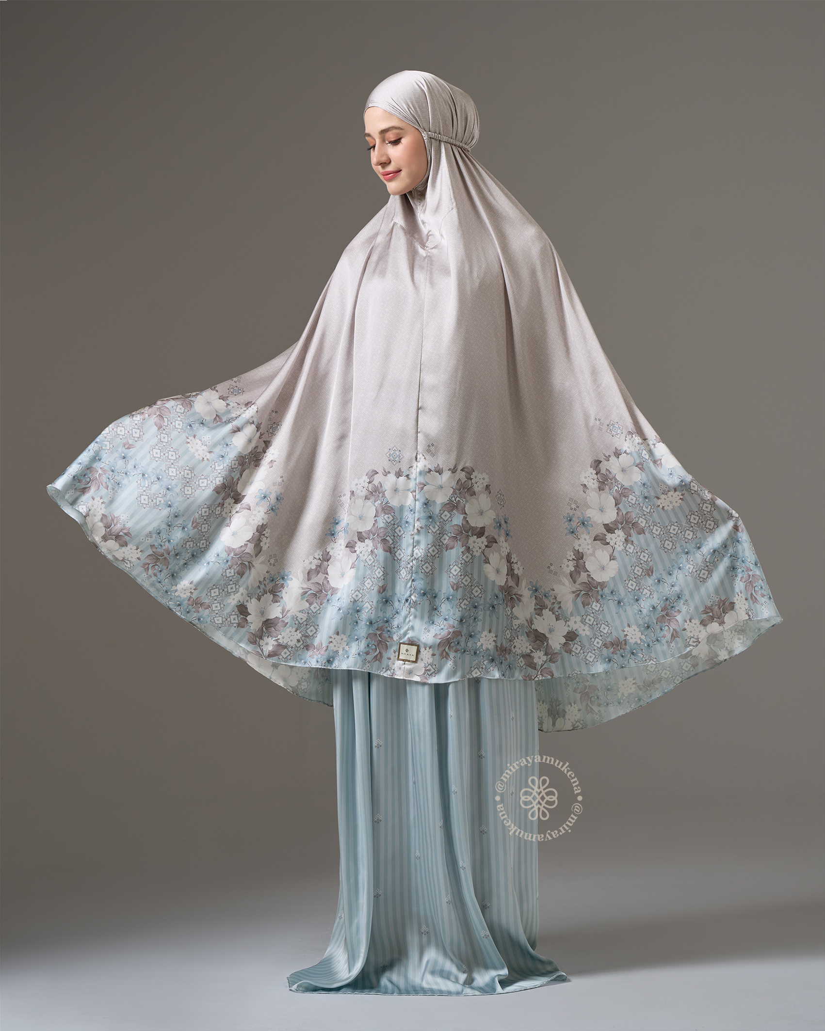 Mukena Travel Printing Miraya Lushmere Oat