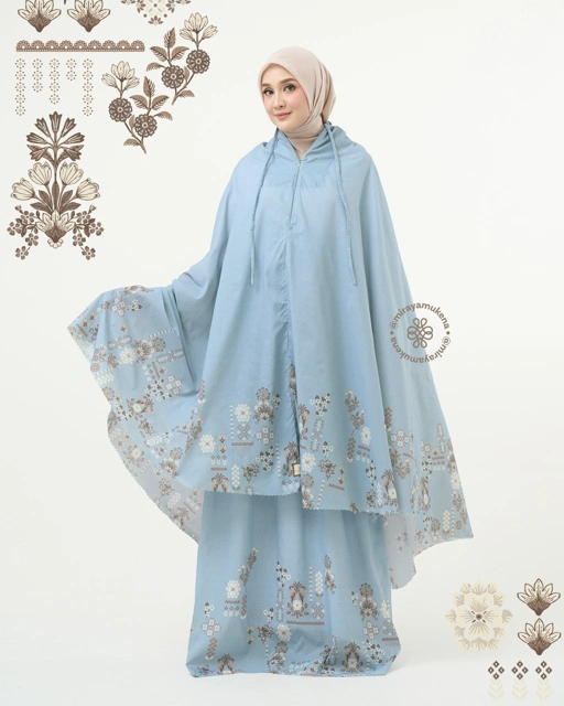 Image of Mukena Compact Miraya Florette Sky