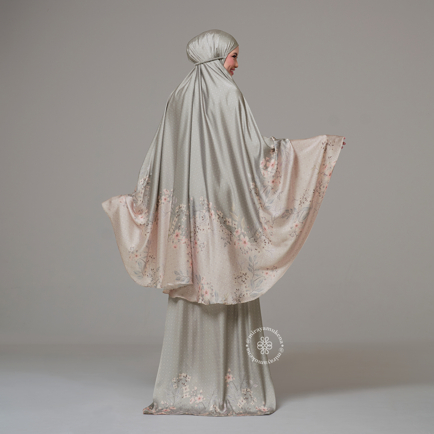 Mukena Travel Printing Miraya Wisteria Moss