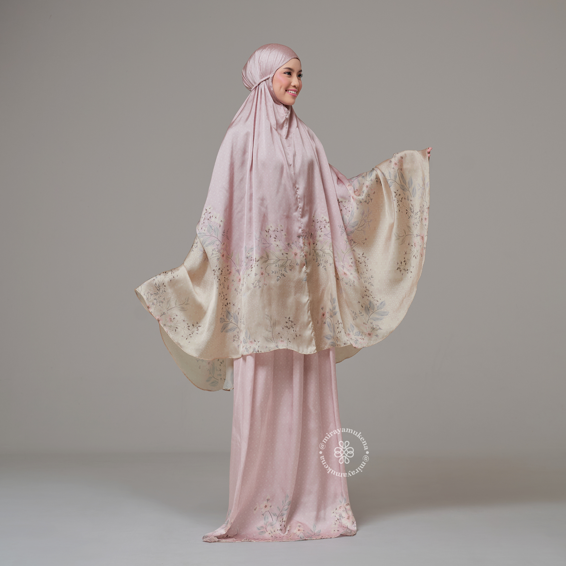 Mukena Travel Printing Miraya Wisteria Primrose