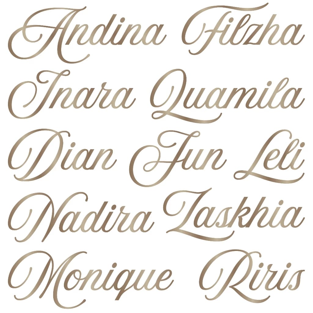 Cetak Nama Add on Miraya