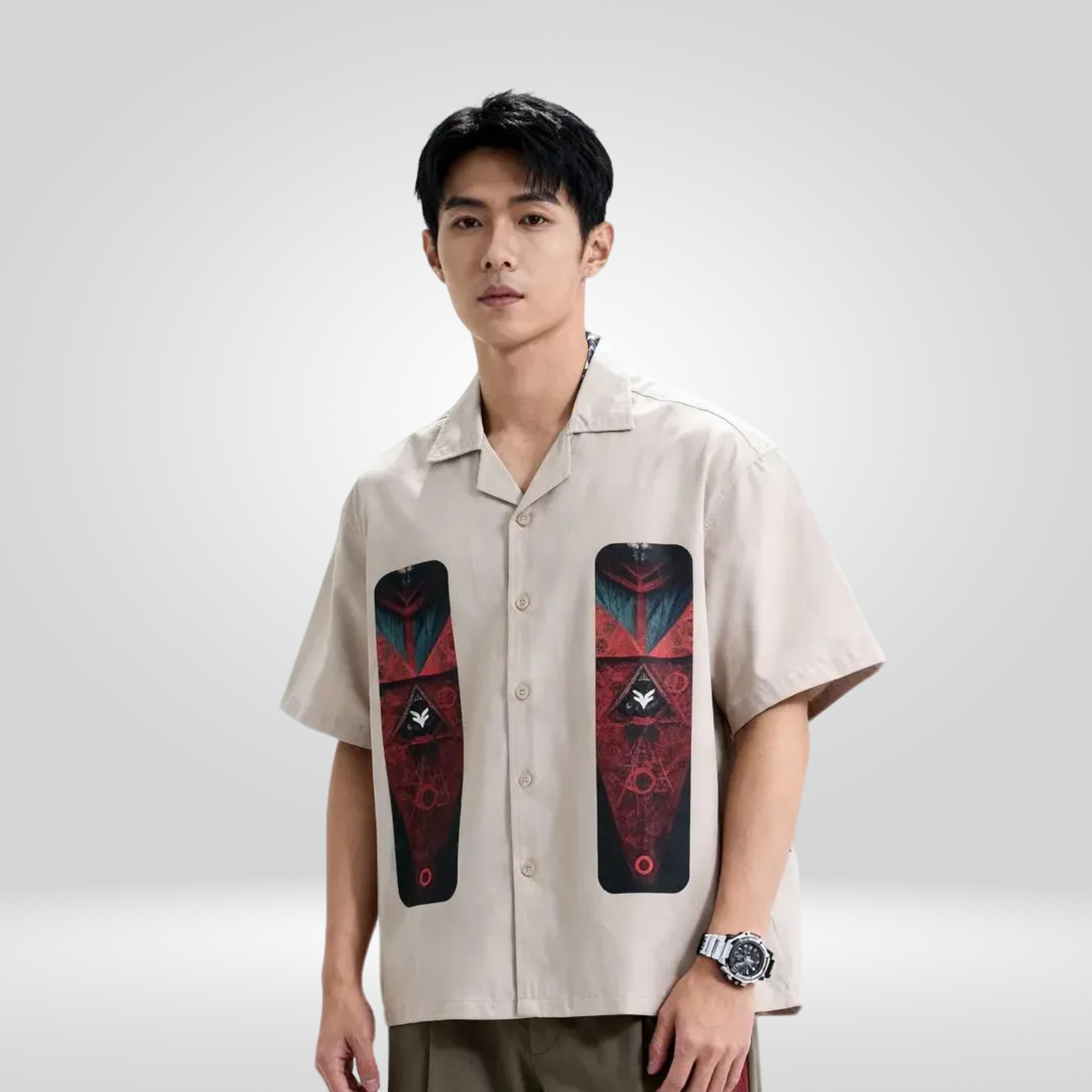 Boxy Shirt Oversize Printed