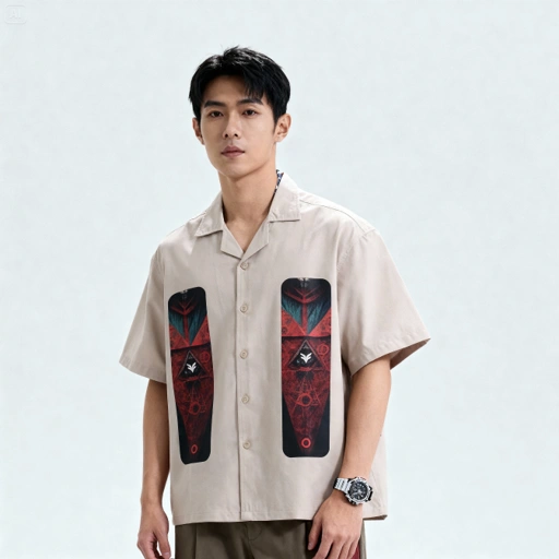 Image of Boxy Shirt Oversize Printed
