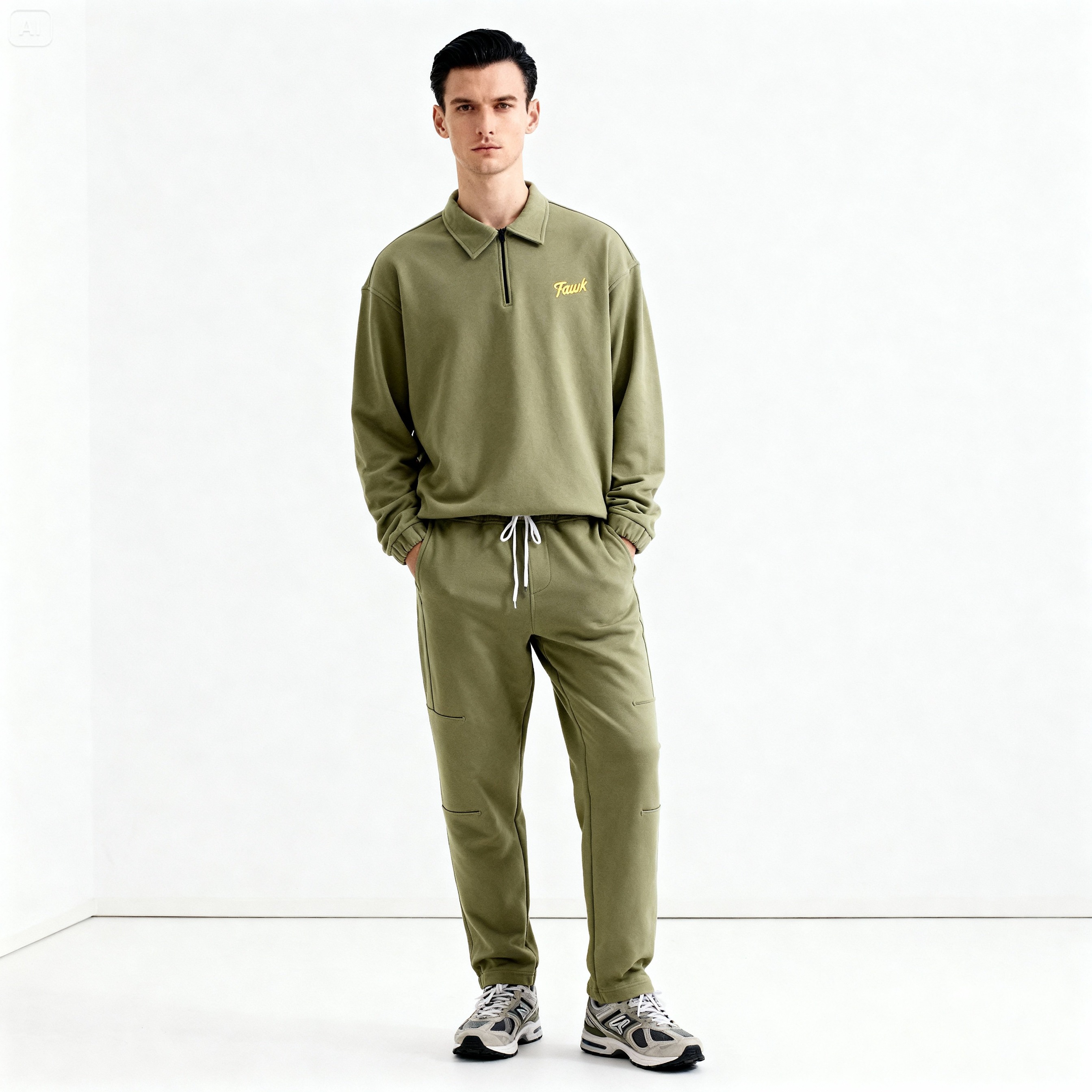 Pleated Sweatpants