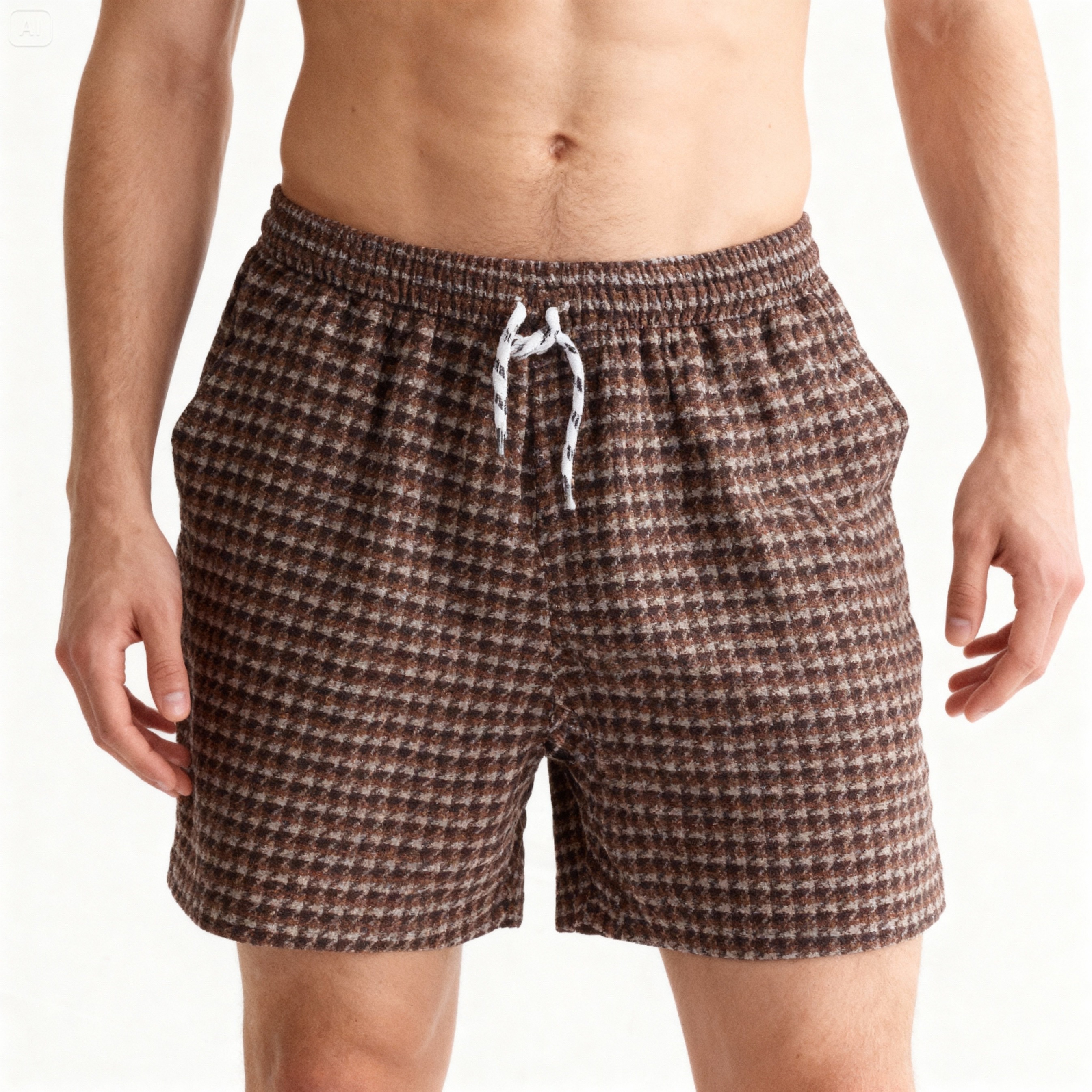 Houndstooth Short Pants
