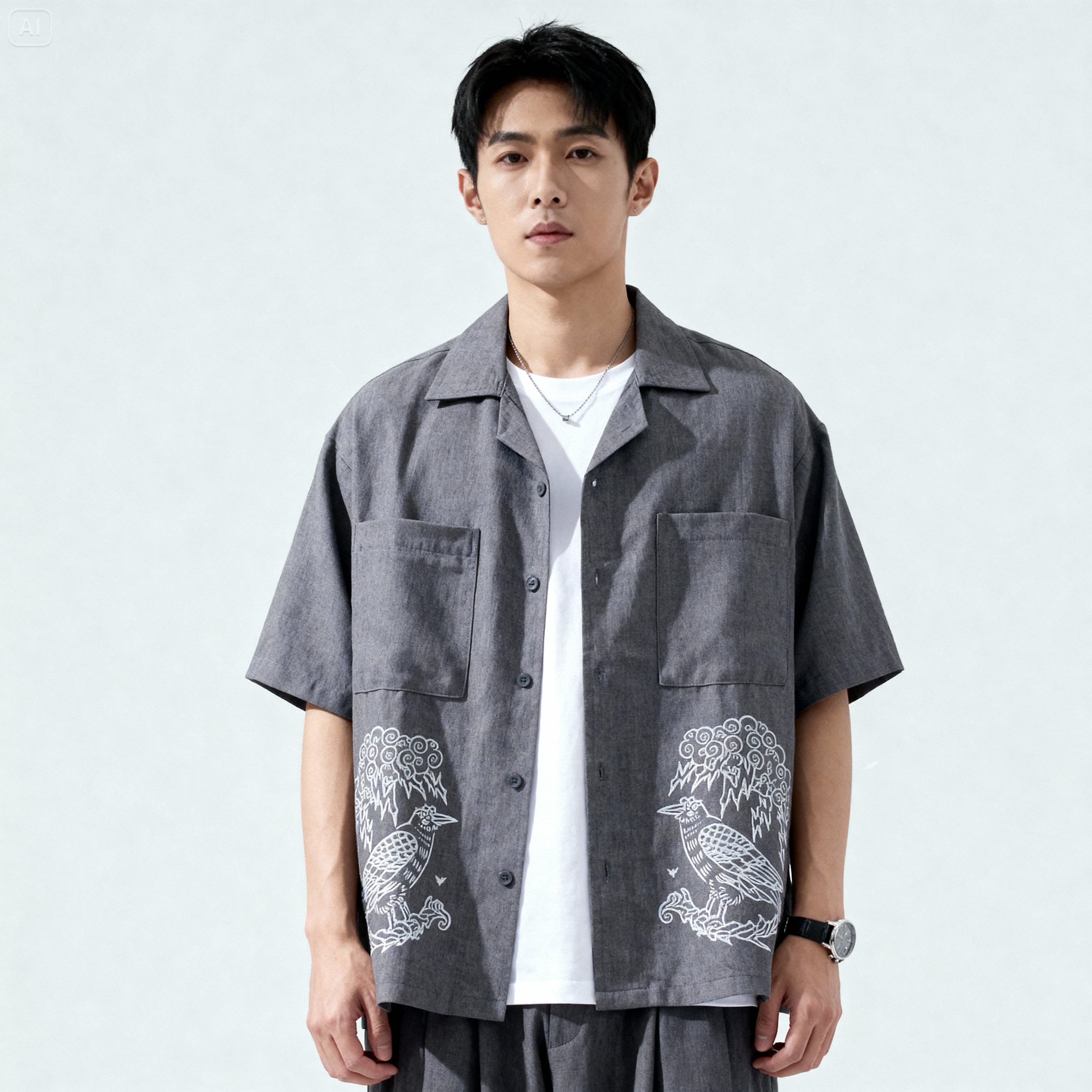 Crows Oversized Shirt
