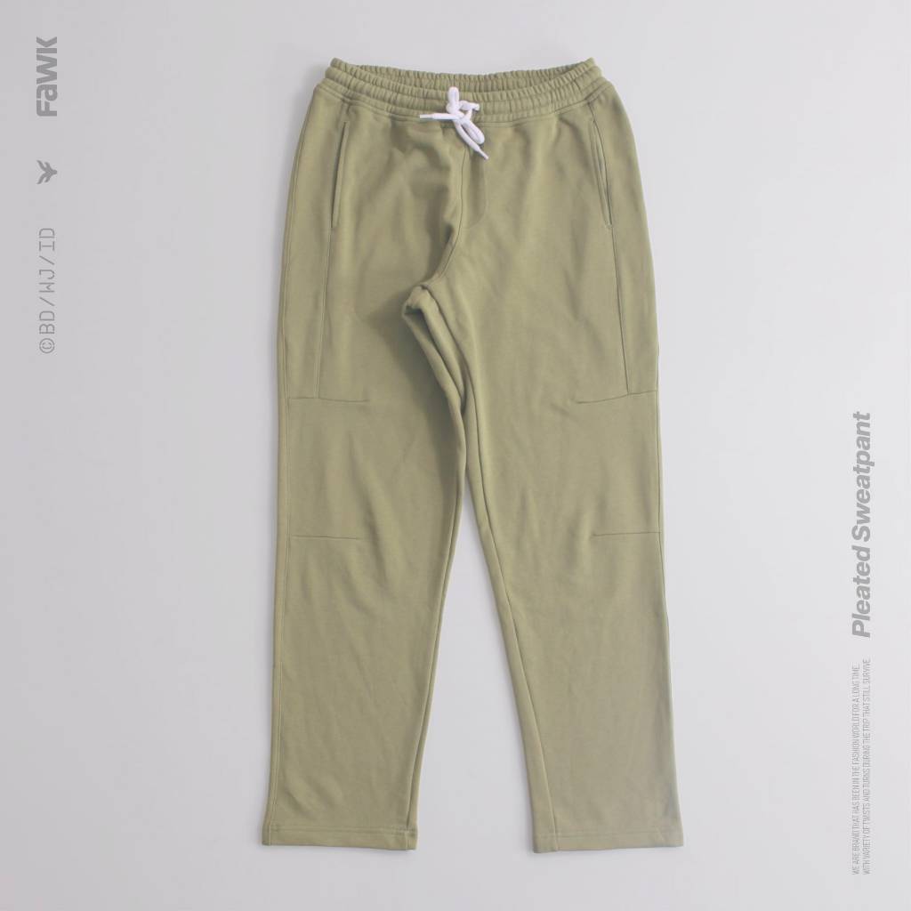 Pleated Sweatpants