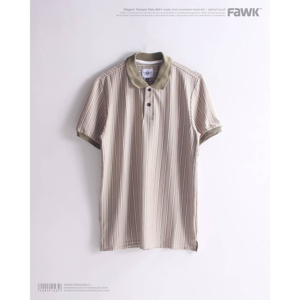 Milky Stripe Polo Shirt