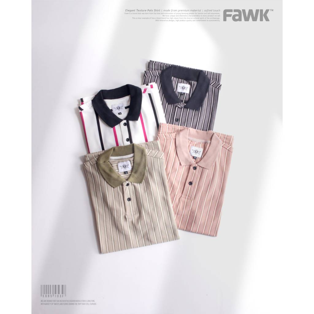 Milky Stripe Polo Shirt