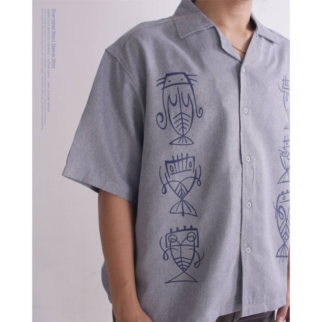 Boxy Shirt Oversize Printed
