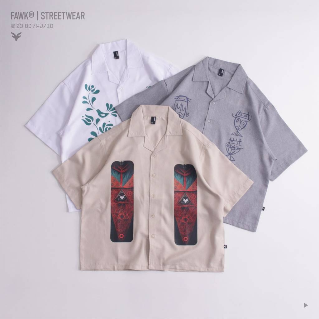 Boxy Shirt Oversize Printed
