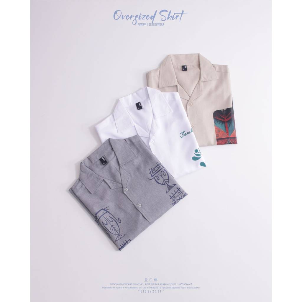 Boxy Shirt Oversize Printed