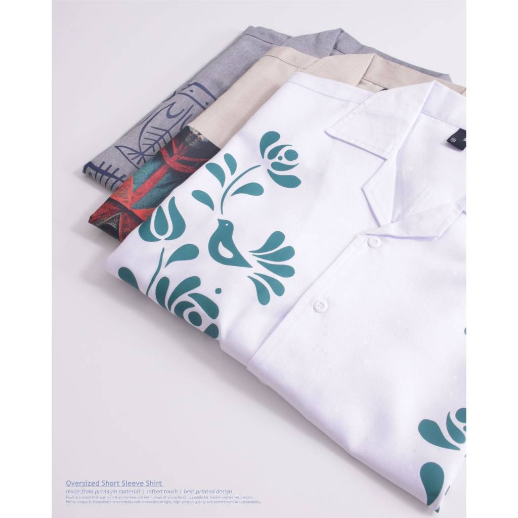 Boxy Shirt Oversize Printed