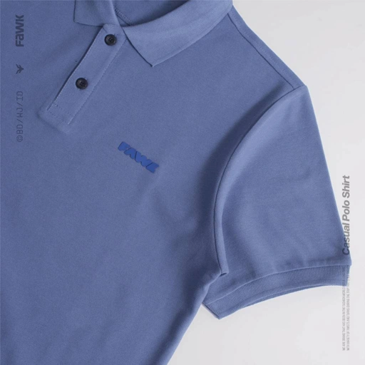 Image of Fawk DENSE Poloshirts [ Kaos Polo Pria Simple Elegan ] Polo Shirt Pique 24s Unisex